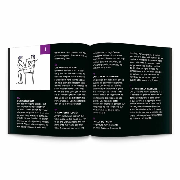 Gra erotyczna Tease & Please Sex Roulette Kamasutra (fioletowy)