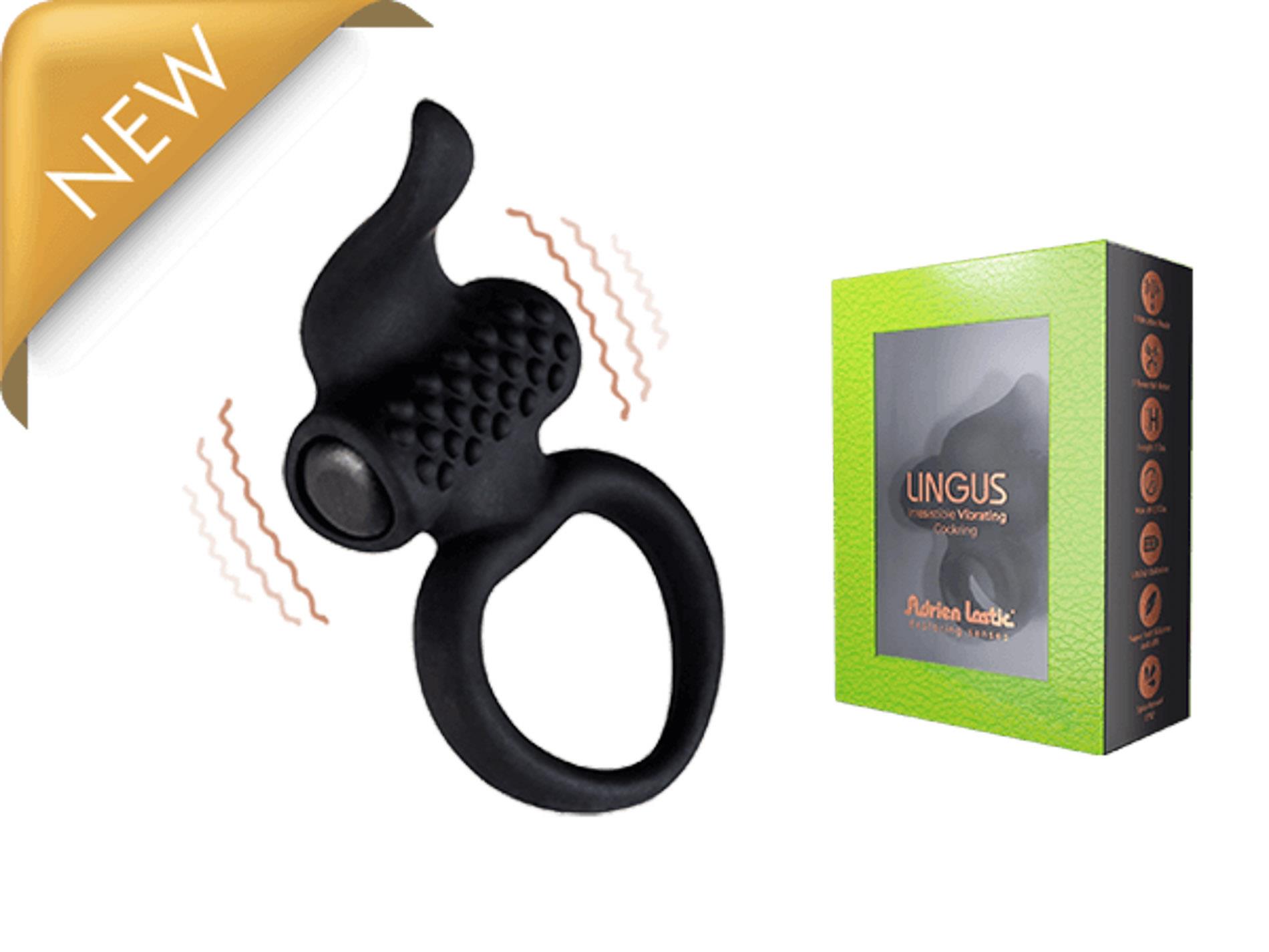 Эрекционное кольцо Adrien Lastic Ring-AD.Lingus, 7 см (черный)