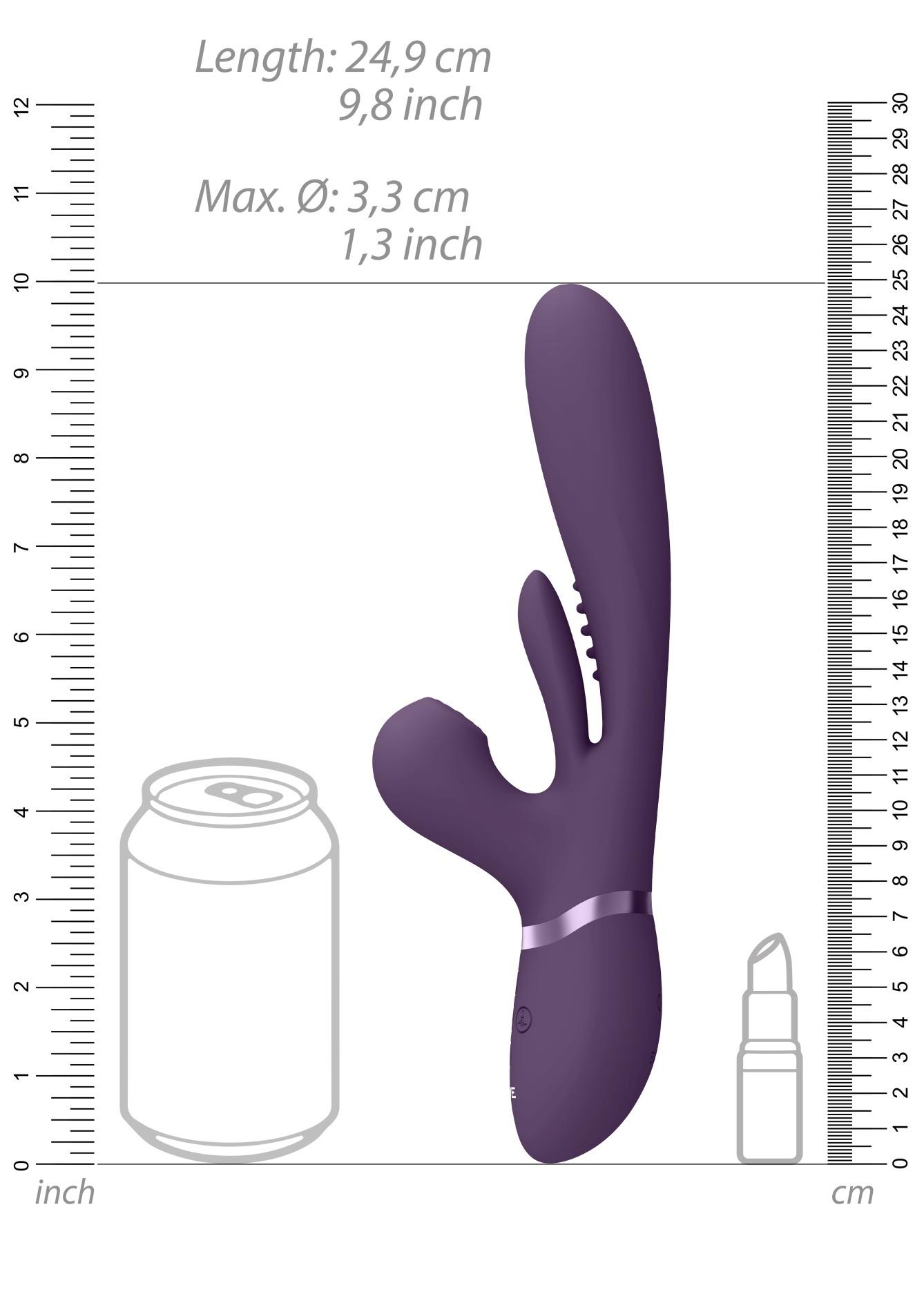 Vive Kura - Wibrator, Fioletowy, 24.9 cm