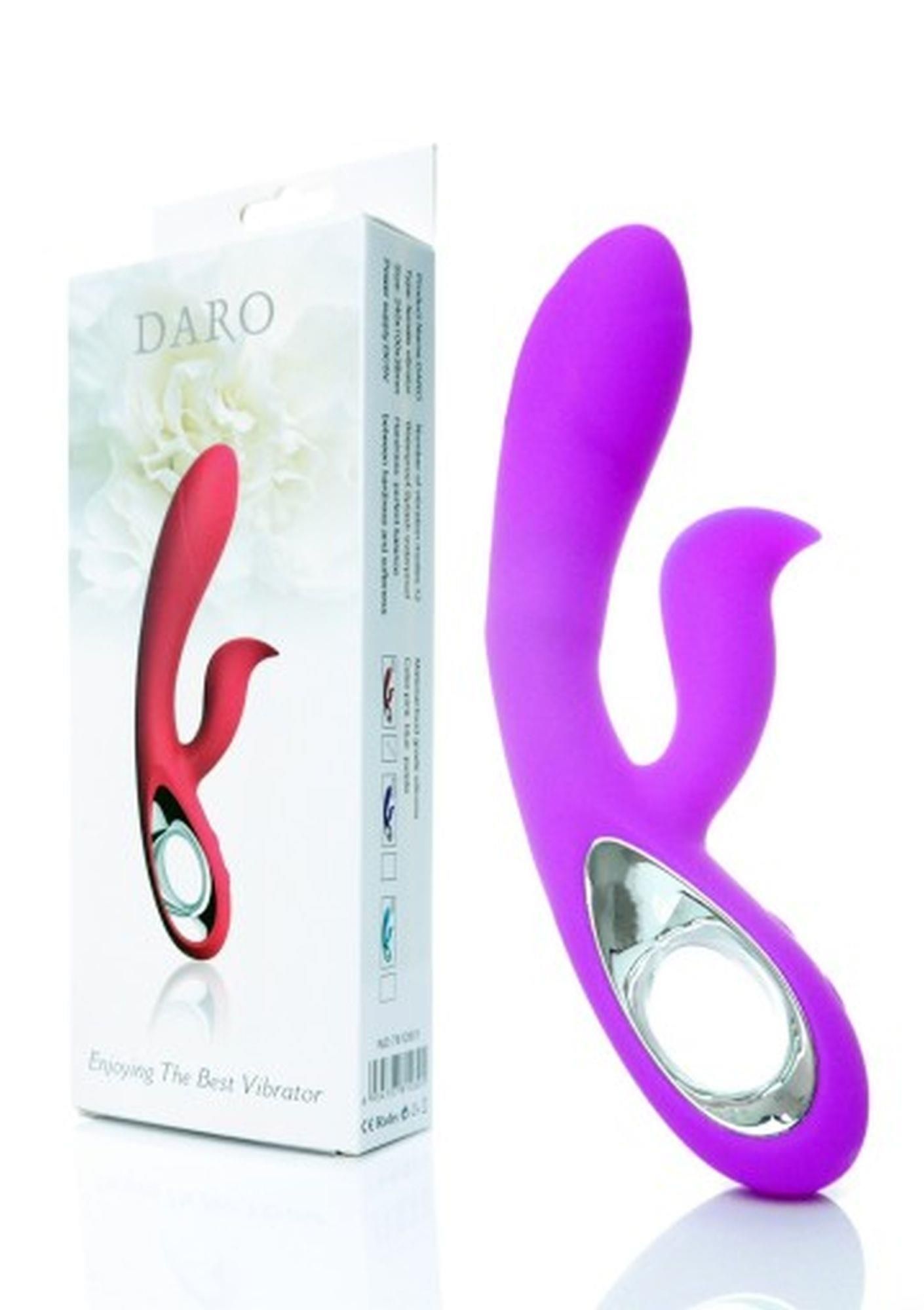 Вибратор-кролик Boss Series Daro, 19.5 см (фиолетовый)