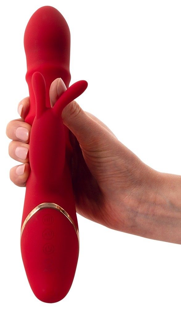 Вибратор-кролик You2Toys Double Bunny, 23.7 см (красный)