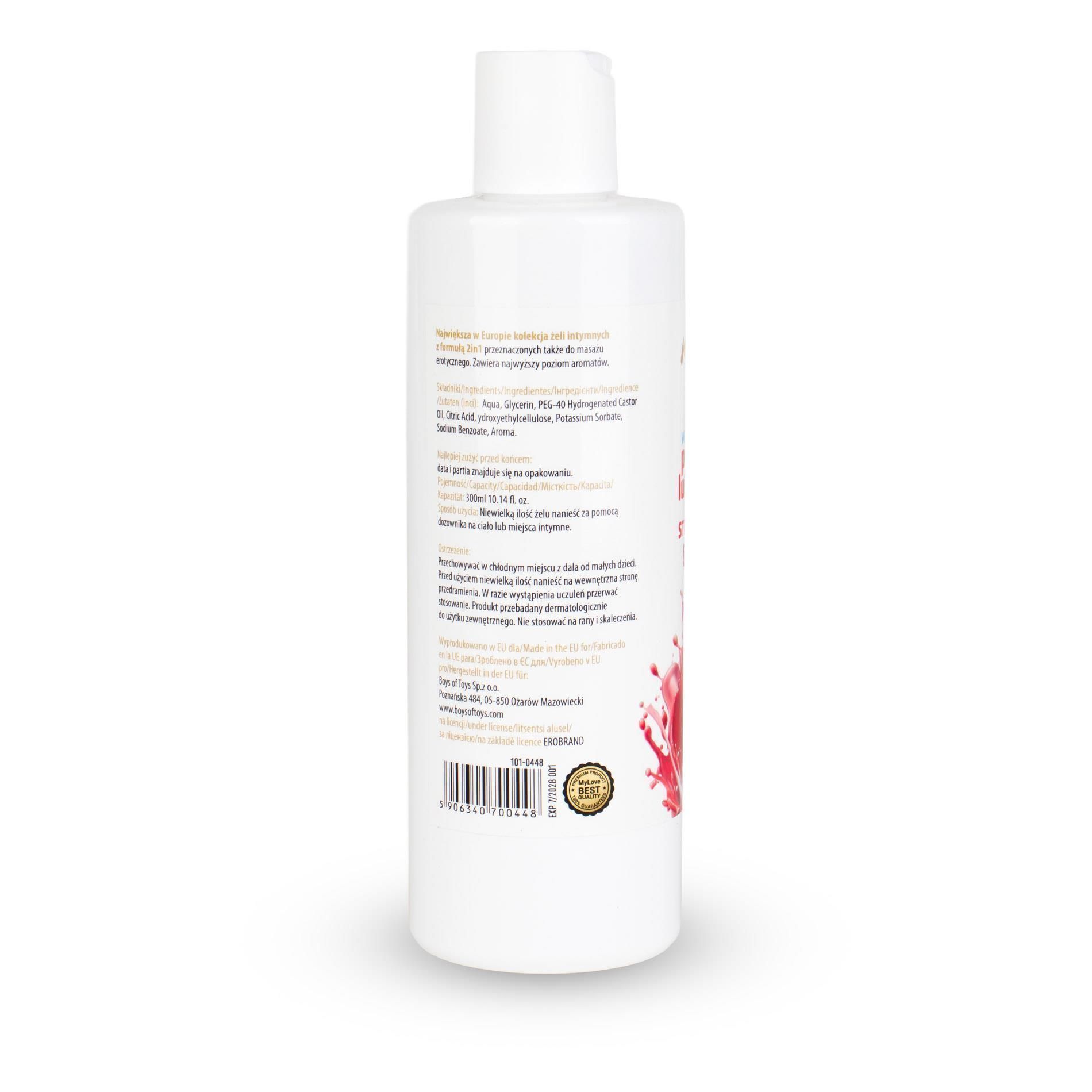 Лубрикант MyLove Aroma Series Intim&Massage 2in1 Strawberry, 300 мл