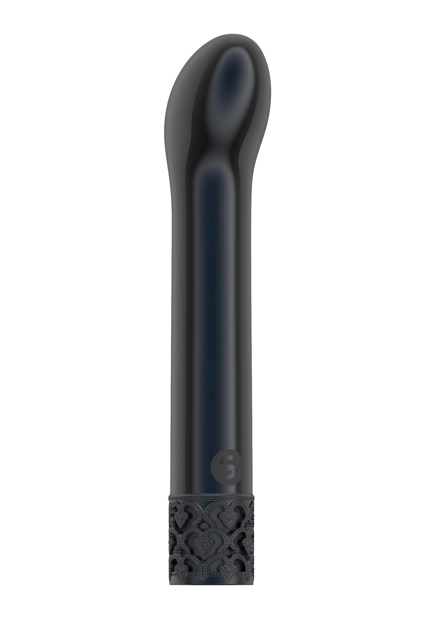 Вибратор Royal Gems Jewel Gunmetal, 12 см (черный)