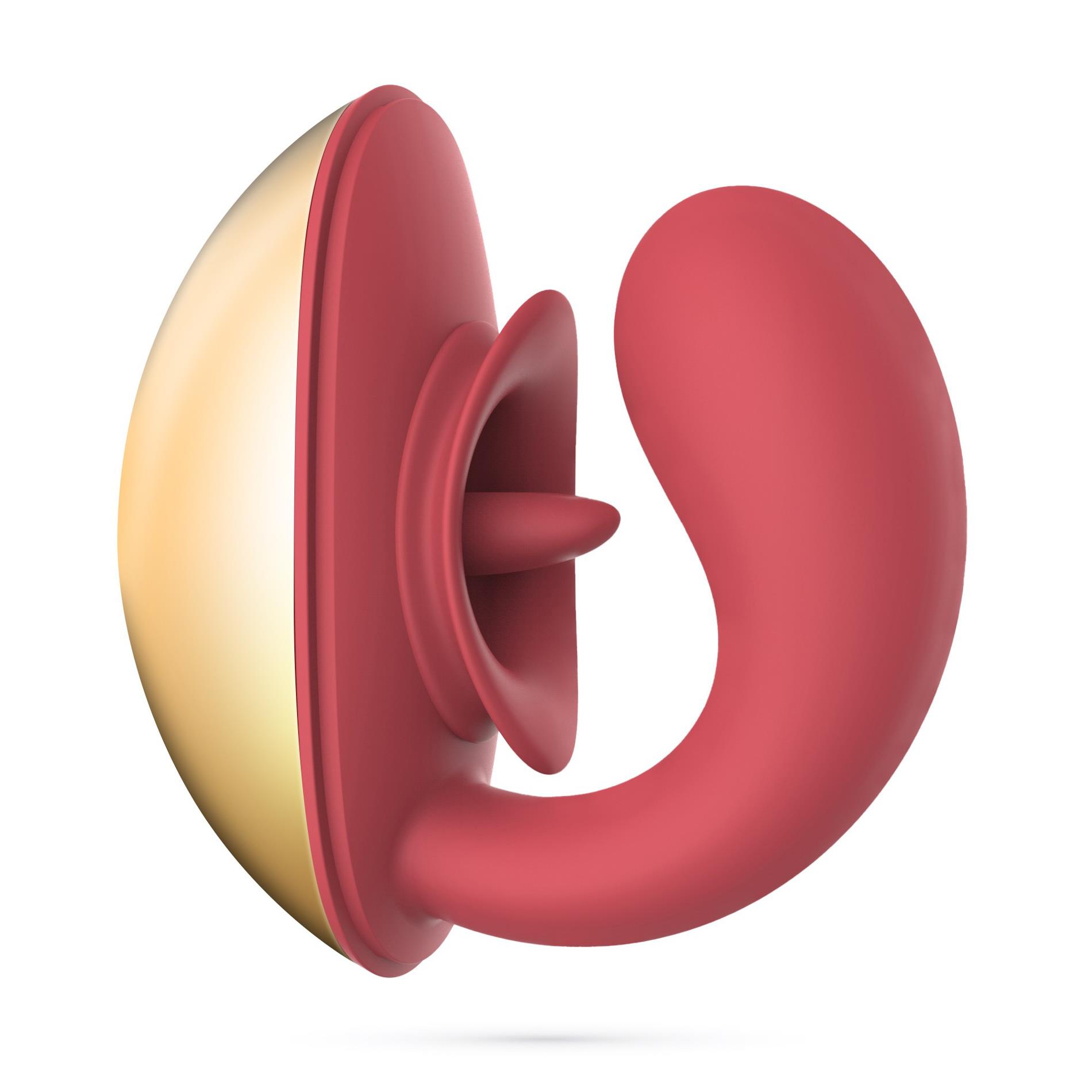 Вибратор Crushious Arcane, 10 см (красный)