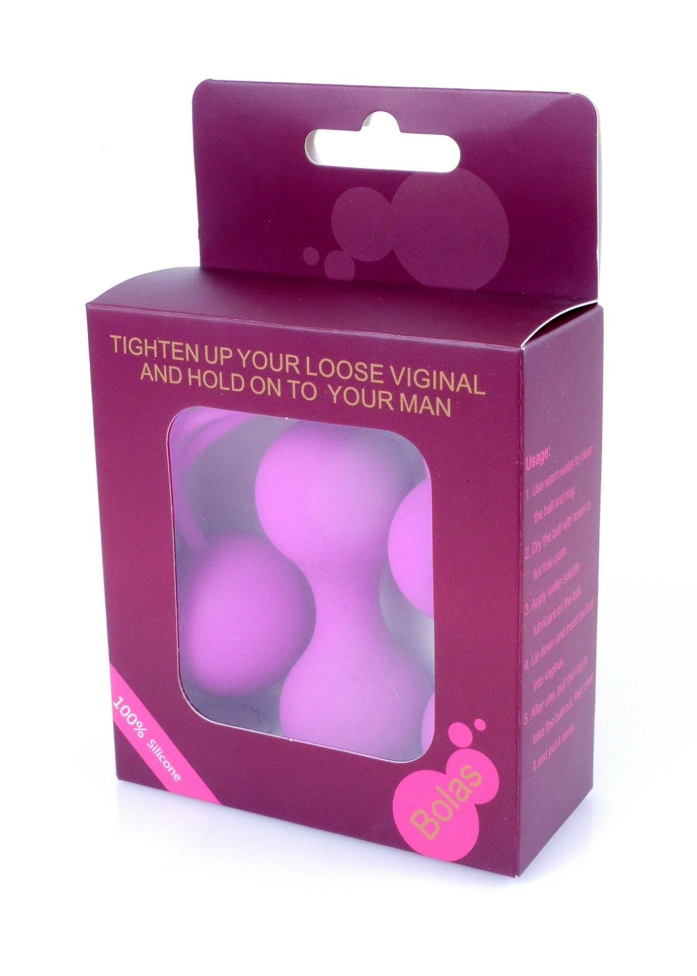 Набір вагінальних кульок Boss Series Silicone Kegal Balls, 3 шт (фіолетовий)