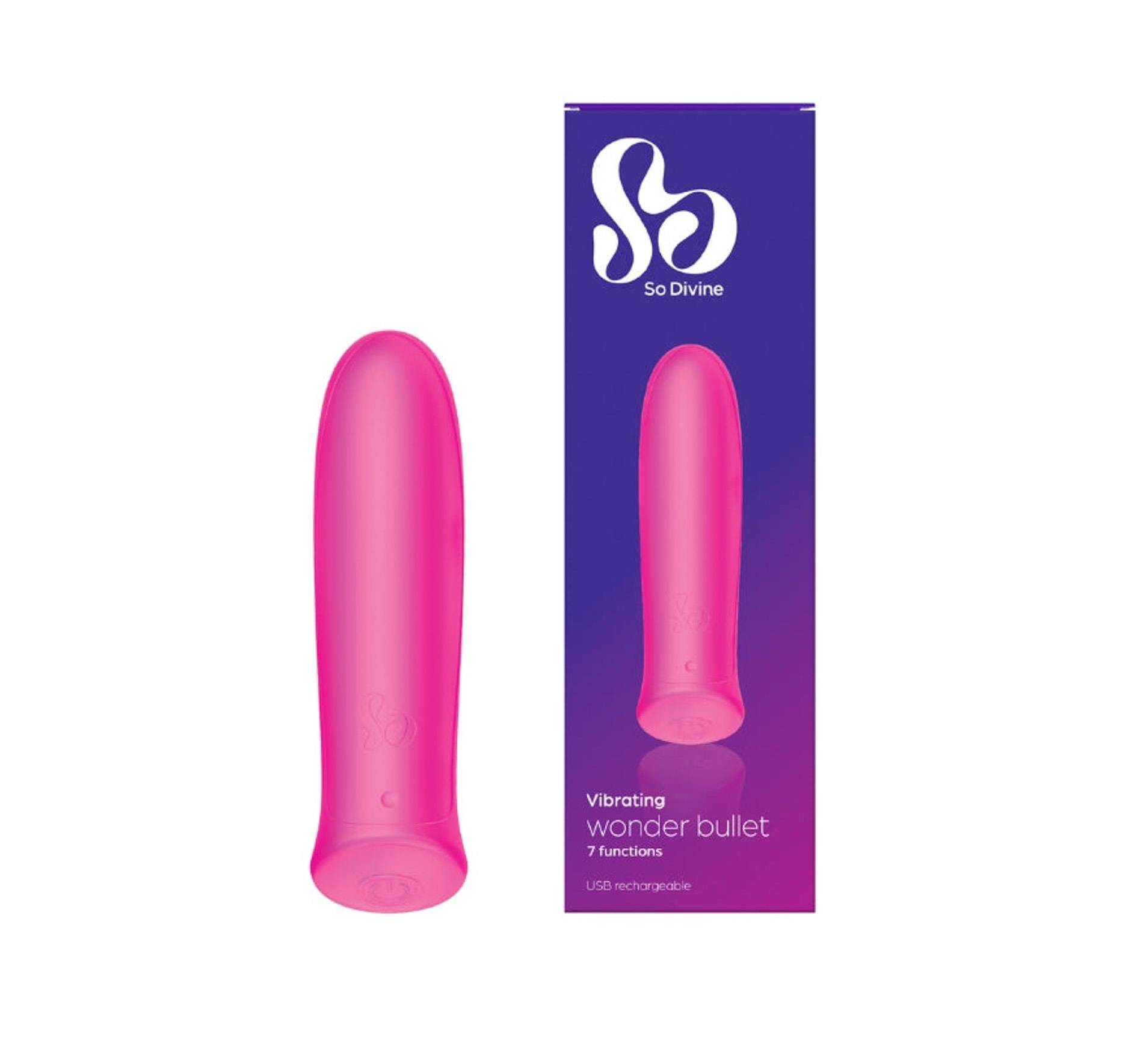 Вибратор So Divine Wonder Bullet, 8.7 см (розовый)