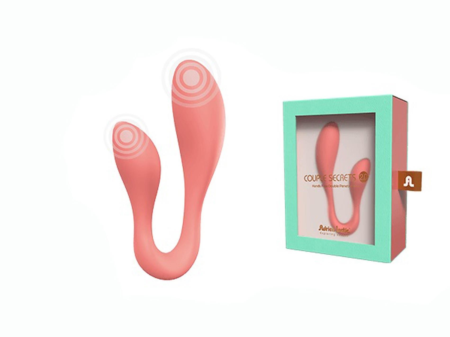 Вібратор Adrien Lastic Exploring Senses Couple Secrets II, 18.7 см (рожевий)