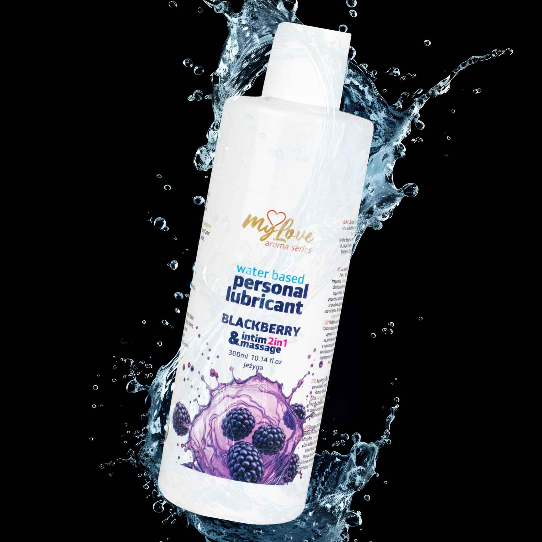 Лубрикант MyLove Aroma Series Intim&Massage 2in1 Blackberry, 300 мл