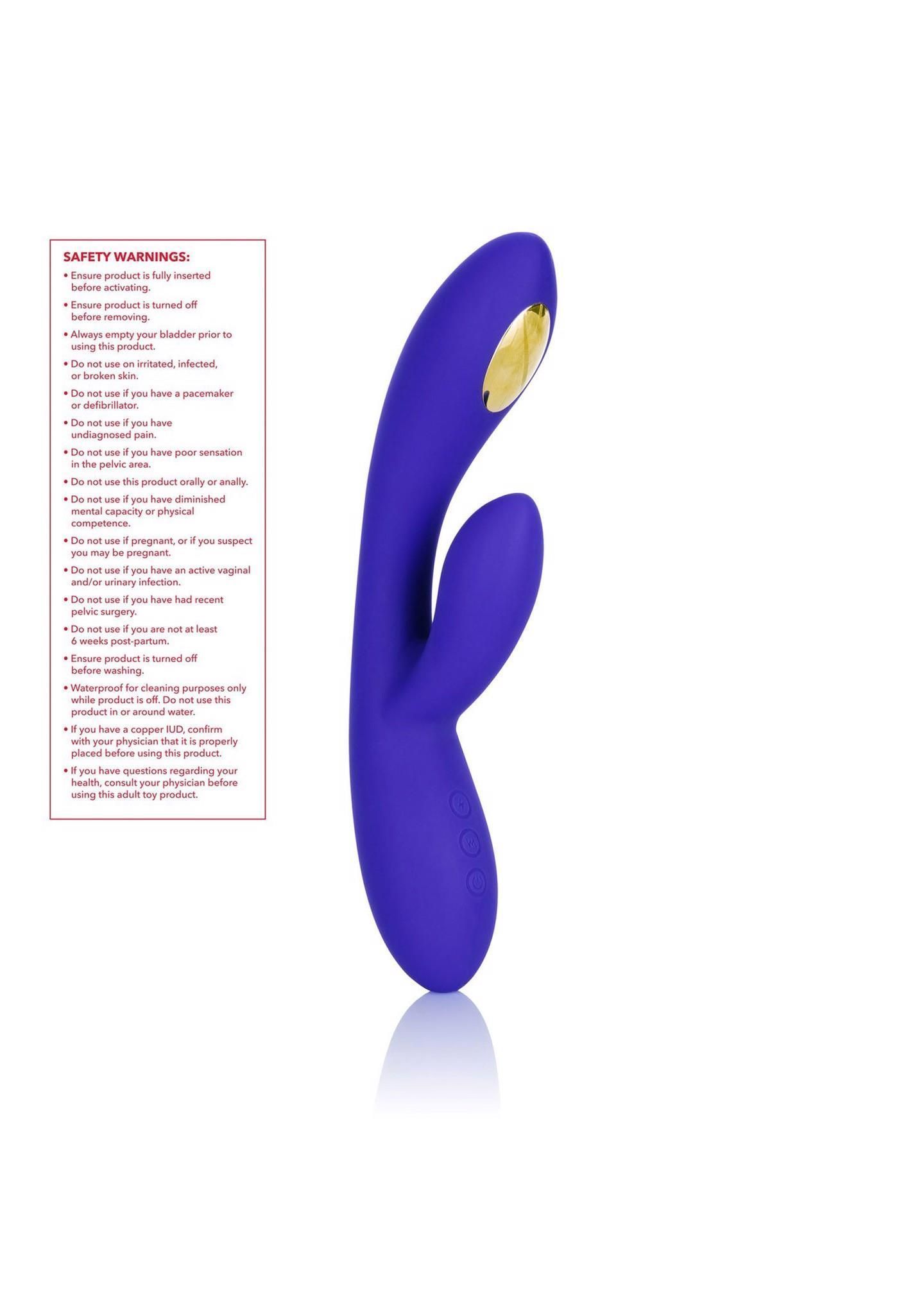 Вибратор-кролик CalExotics Impulse Estim Dual Wand, 21,5 см (фиолетовый)