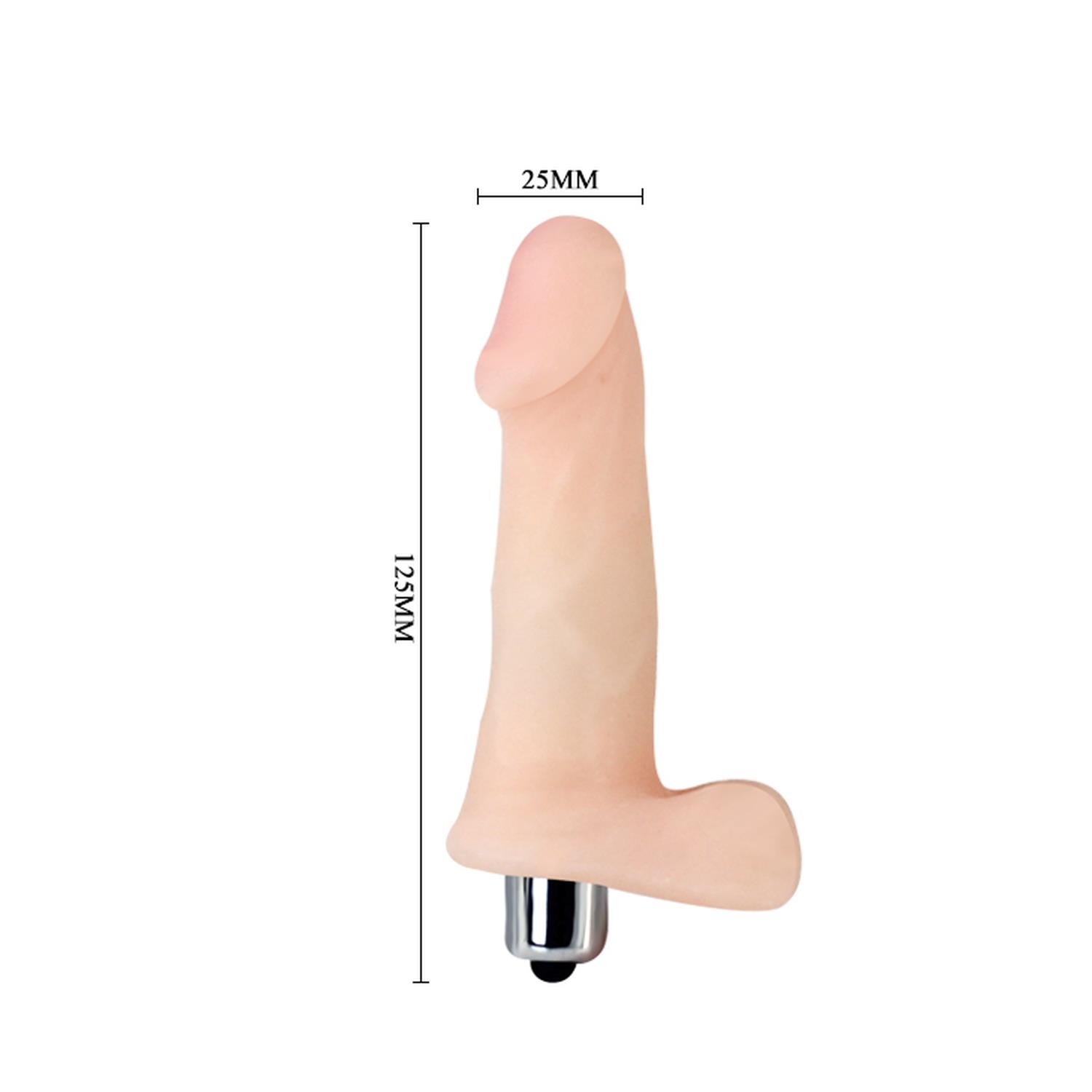 Вибратор Slick Pleasure Love Clone, 12 см (телесный)