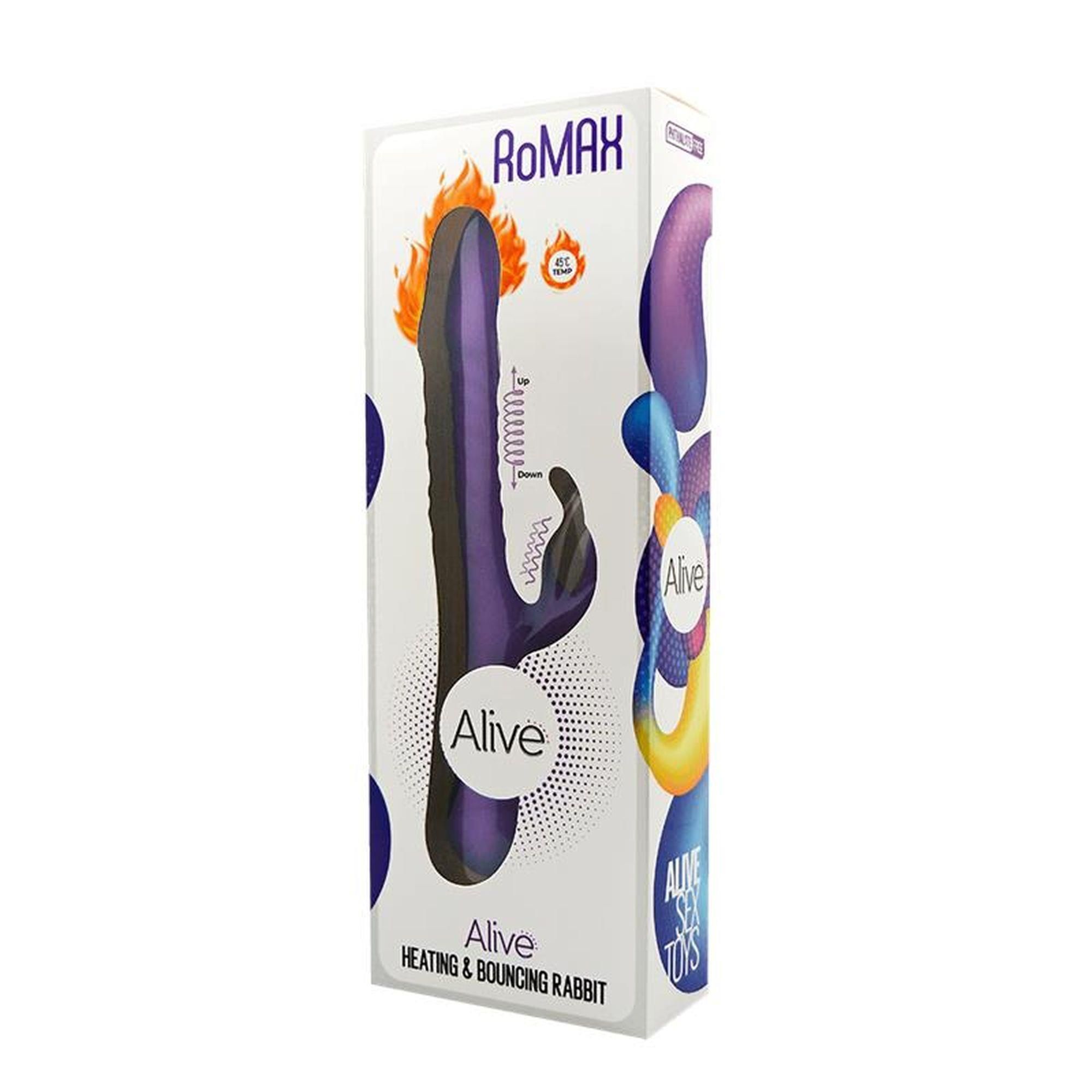 Wibrator królik Alive RoMAX, 24,4 cm (fioletowy)