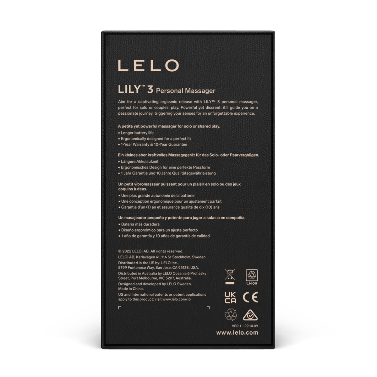 Вибратор для клитора Lelo Lily 3, 7,4 см (фиолетовый)