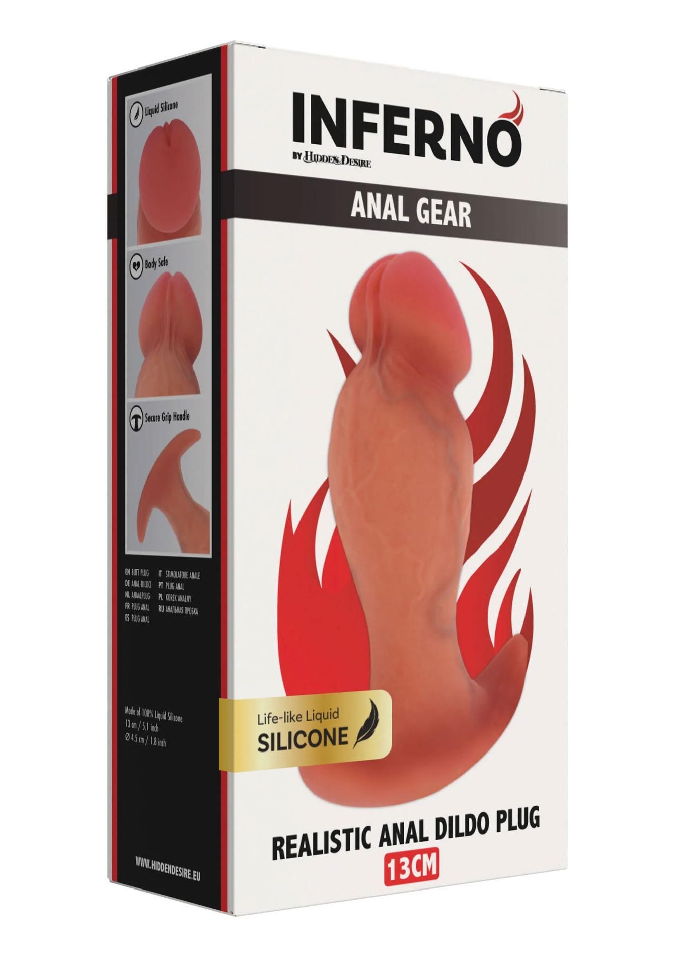Korek analny Hidden Desire Realistic Buttplug, 13 cm (w kolorze cielistym)