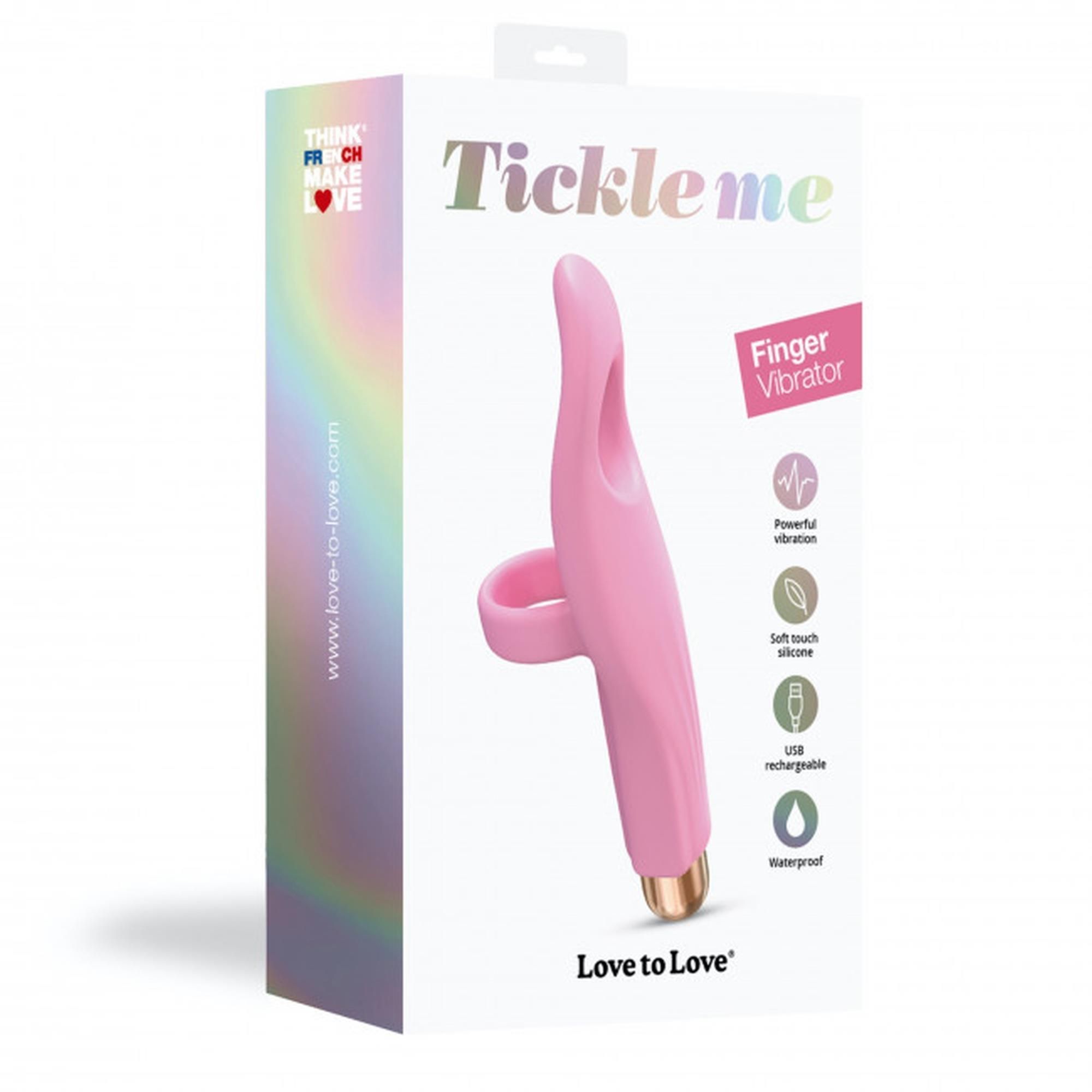 Вибратор на палец Love To Love Tickle Me, 13,5 см (розовый)