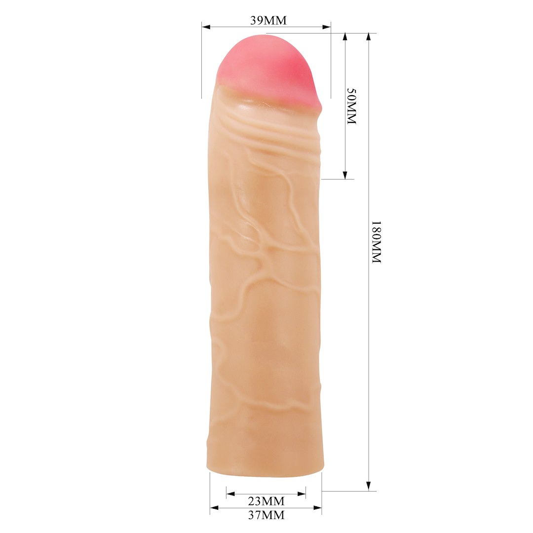 Насадка на пенис Pretty Love Chane 2", 18 см (телесный)
