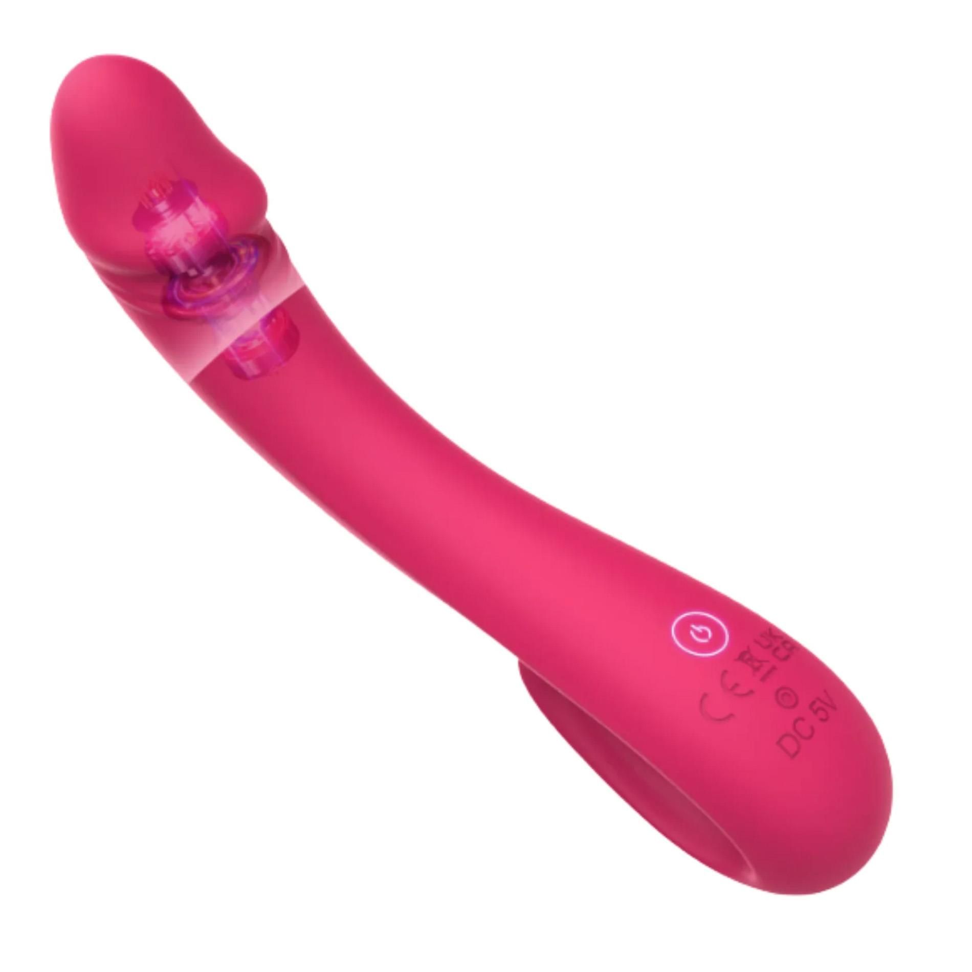 Wibrator Power Escorts Kinky Pleasure Vibey, 19.4 cm (różowy)