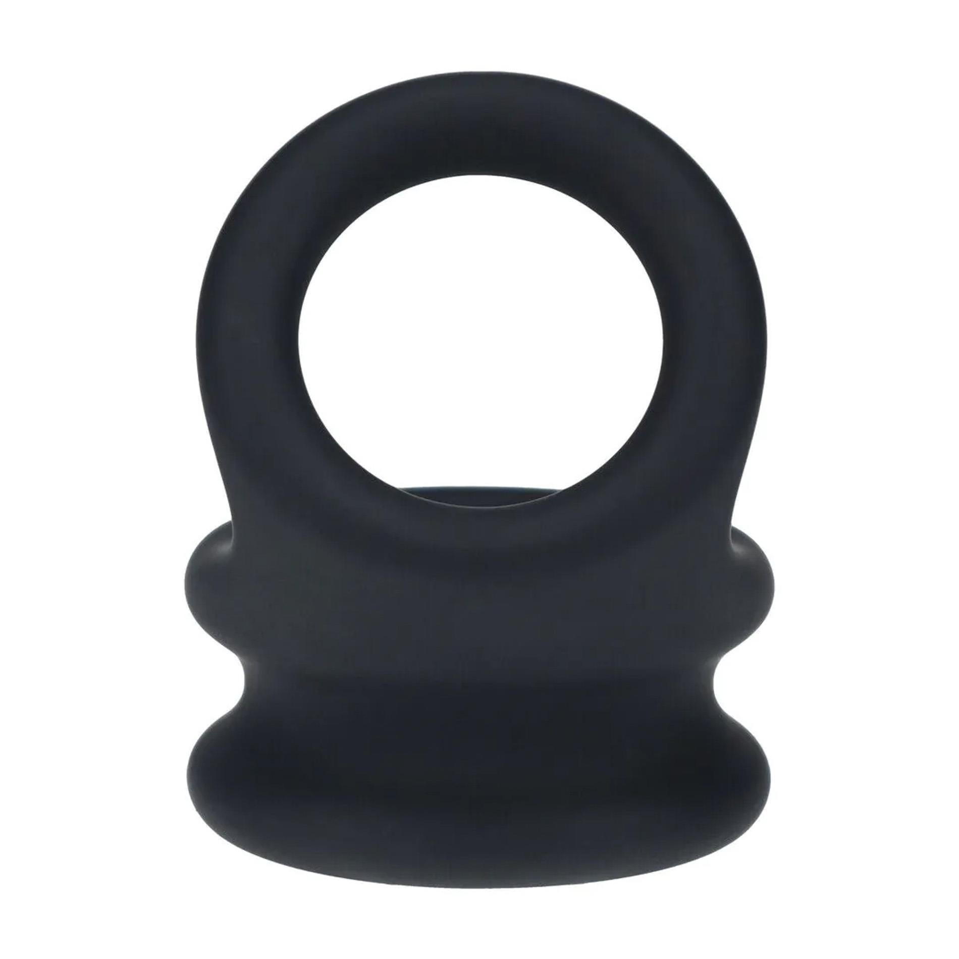 Эрекционное кольцо Wide Double O Silicone Cockring S, 5 см (черный)
