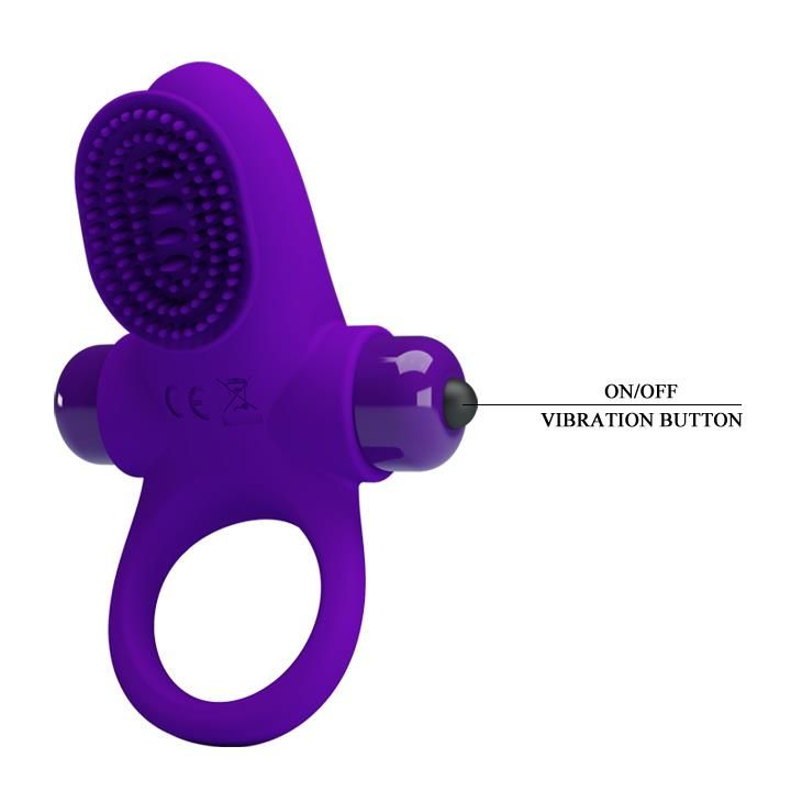 Виброкольцо Pretty Love Vibrant Penis Ring II, 8,6 см (фиолетовый)