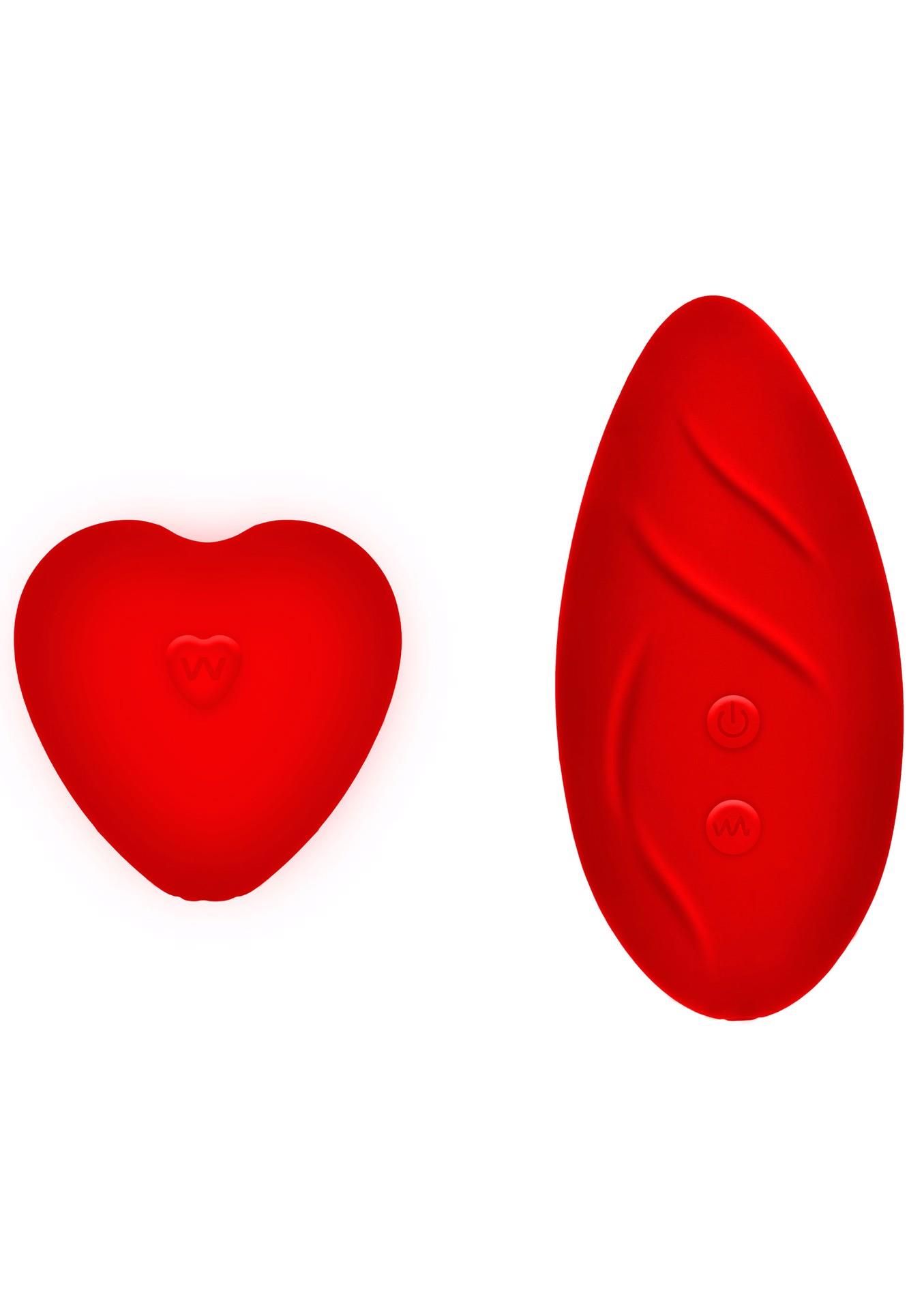 Вибратор в трусики Toy Joy Divine The Sensual Panty Pleaser, 9 см  (красный)