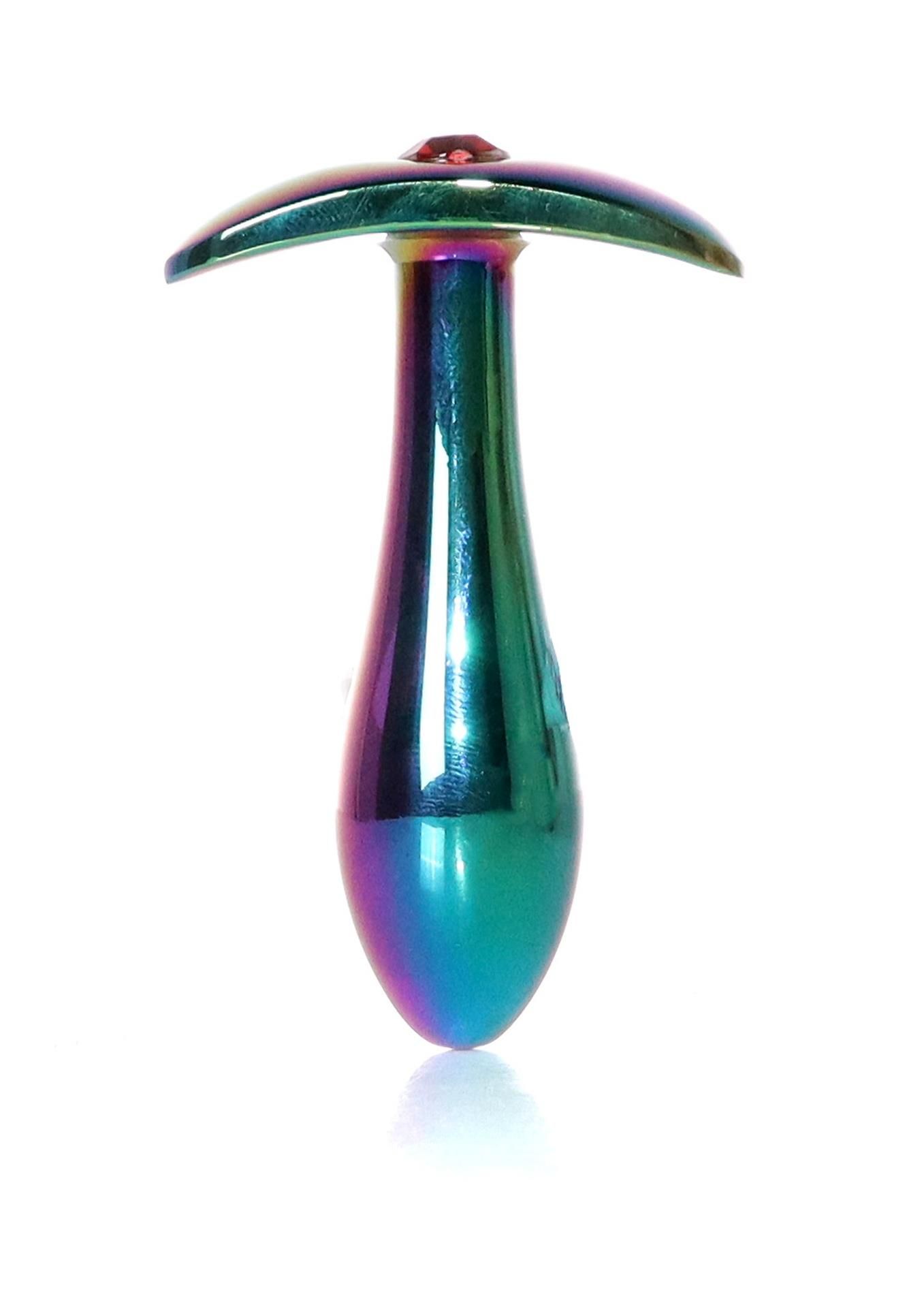 B - Series HeavyFun - Korek analny, Czerwony, 7.7 cm, S