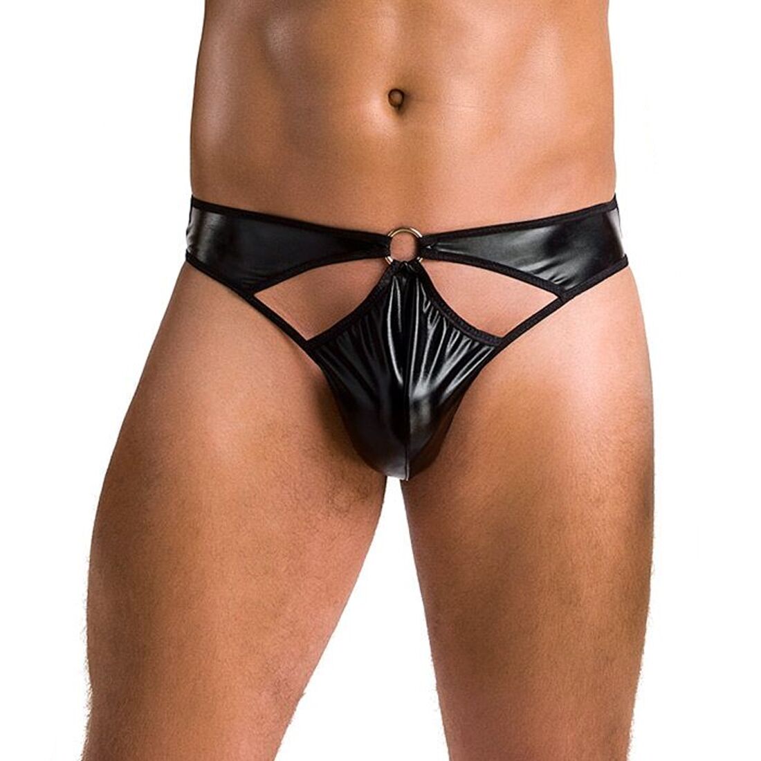 Majtki męskie Passion Free Your Senses Thong Paul 033, S/M (czarne)