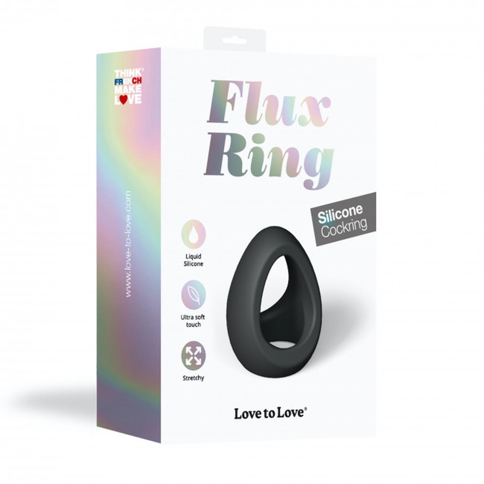 Двойное эрекционное кольцо Love To Love Flux Ring (черный)