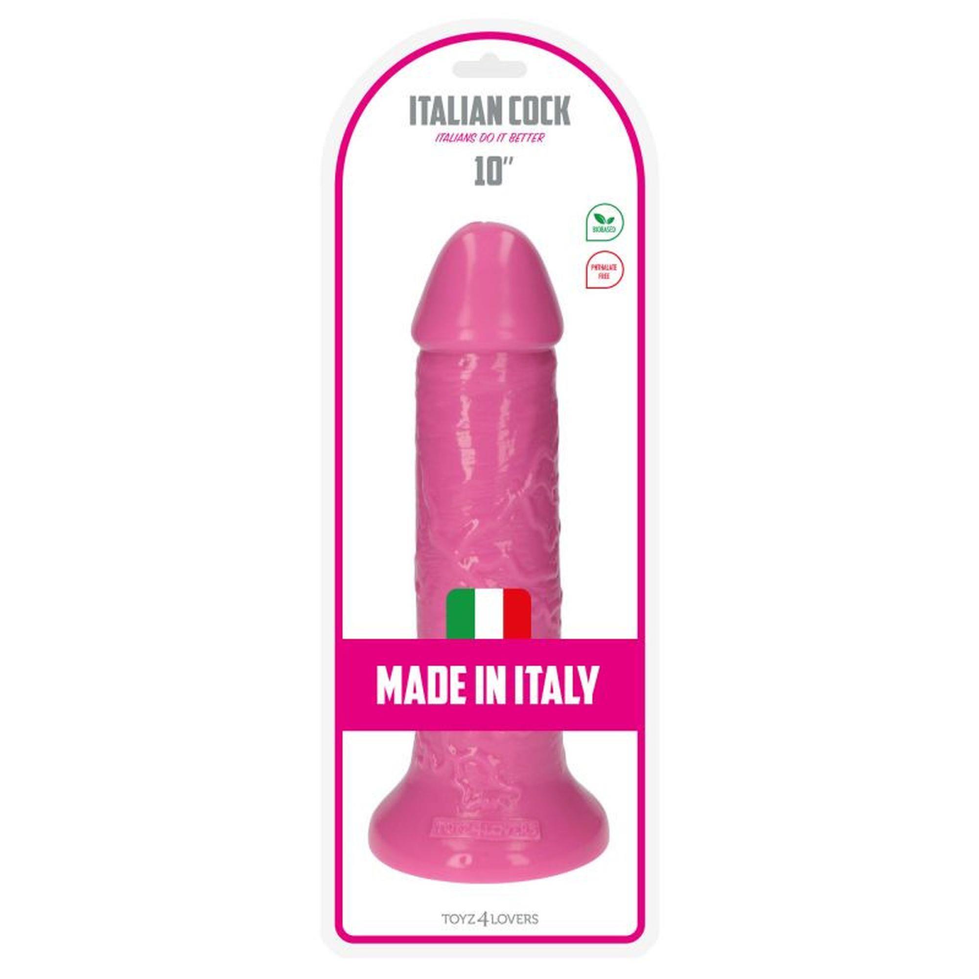 Фаллоимитатор Toyz4lovers Italian Cock 10", 25.5 см (розовый)