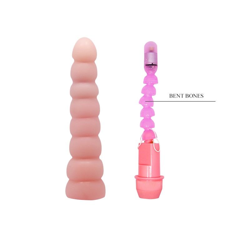 Вибратор Flexi Vibe Sensual Spine, 19 см (телесный)