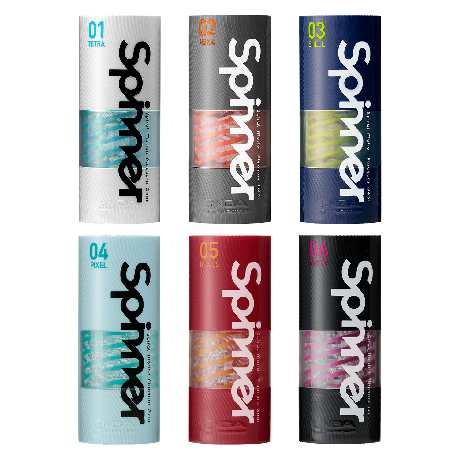 Masturbator Tenga Spinner Tetra (niebieski)