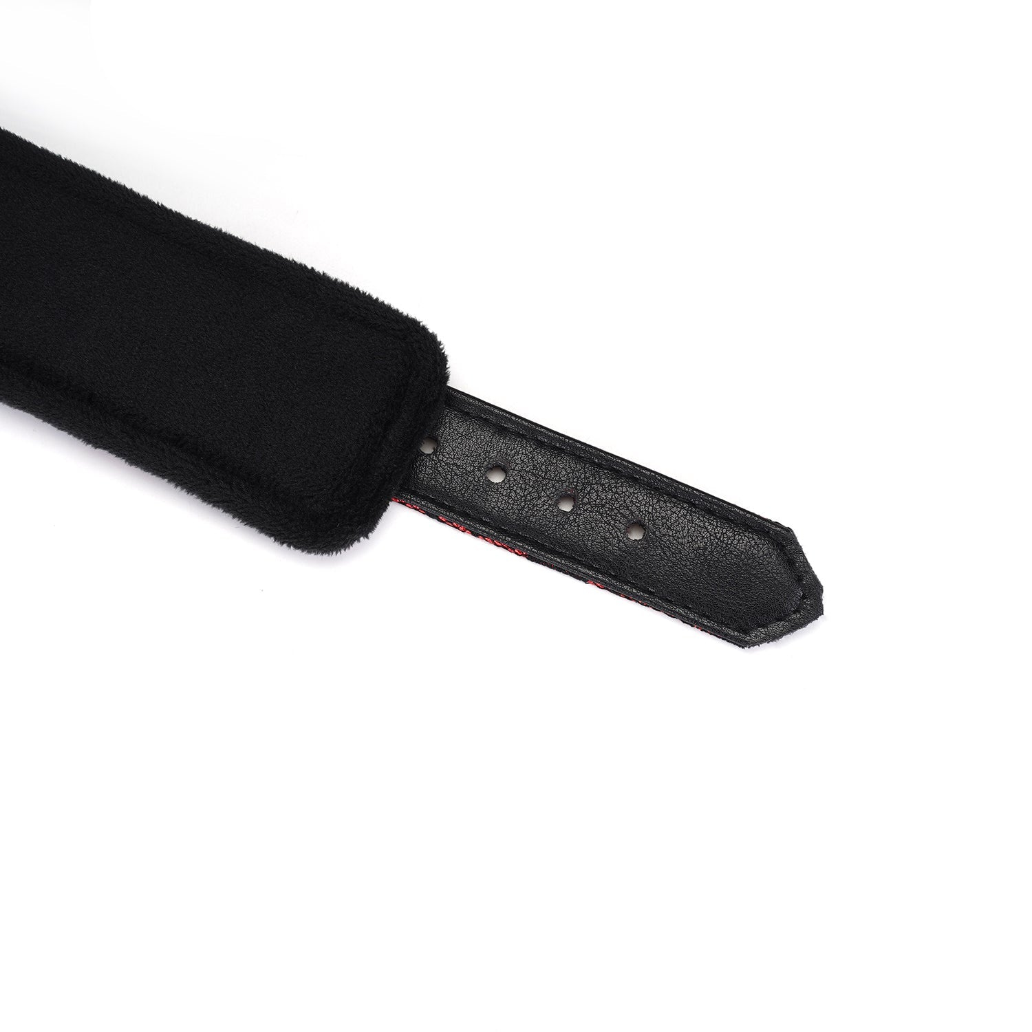 Ошейник с поводком Liebe Seele Victorian Garden Lace and Vegan Collar With Leash (черный с красным)