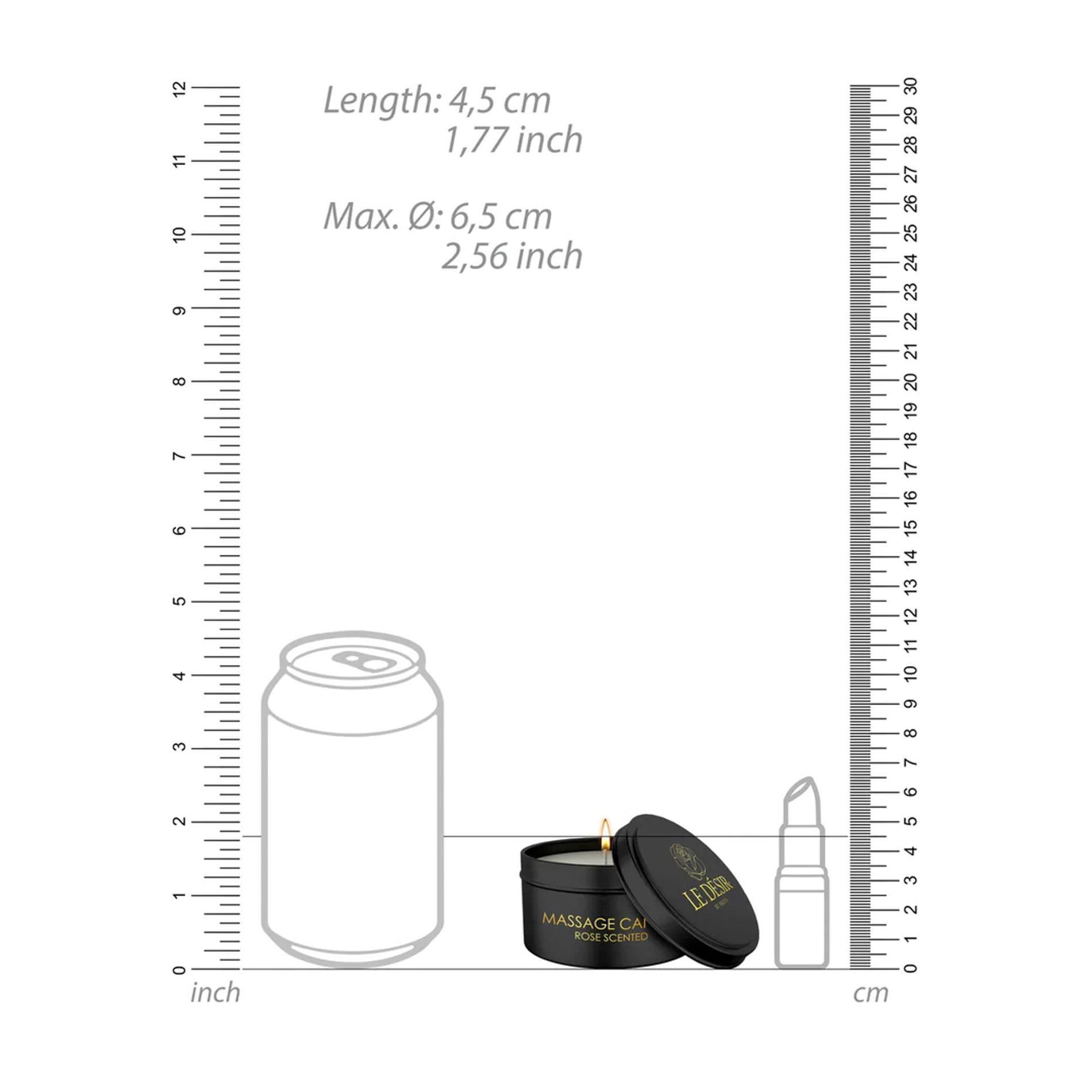 Массажная свеча Le Desir Erotic Massage Candle Rose Scented, 100 г