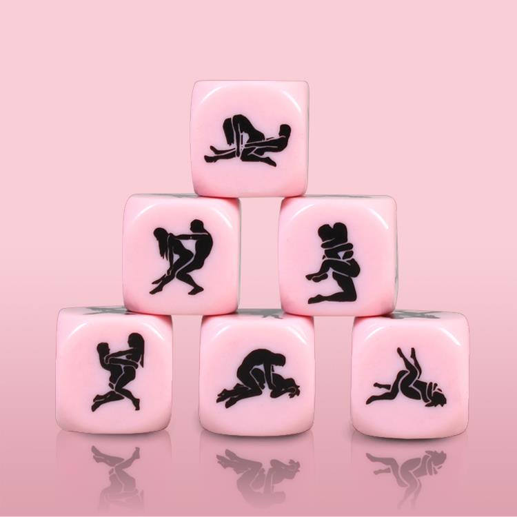Ігровий кубик для сексу Secret Play Straight Kamasutra Die, 1 шт (рожевий)