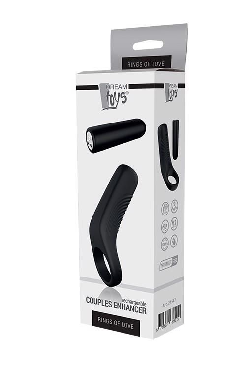 Виброкольцо Dream Toys Couples Enhancer, 9.7 см (черный)