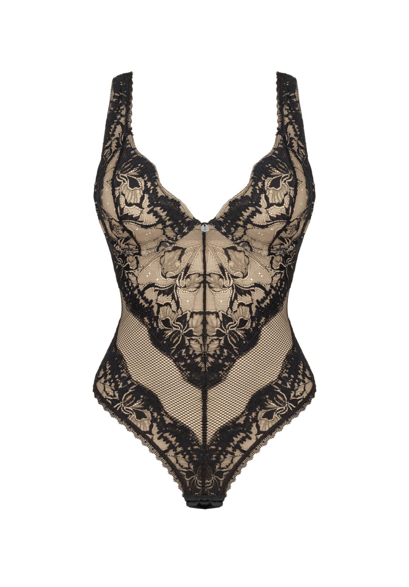Боди Obsessive Olvidia, M/L (черный)