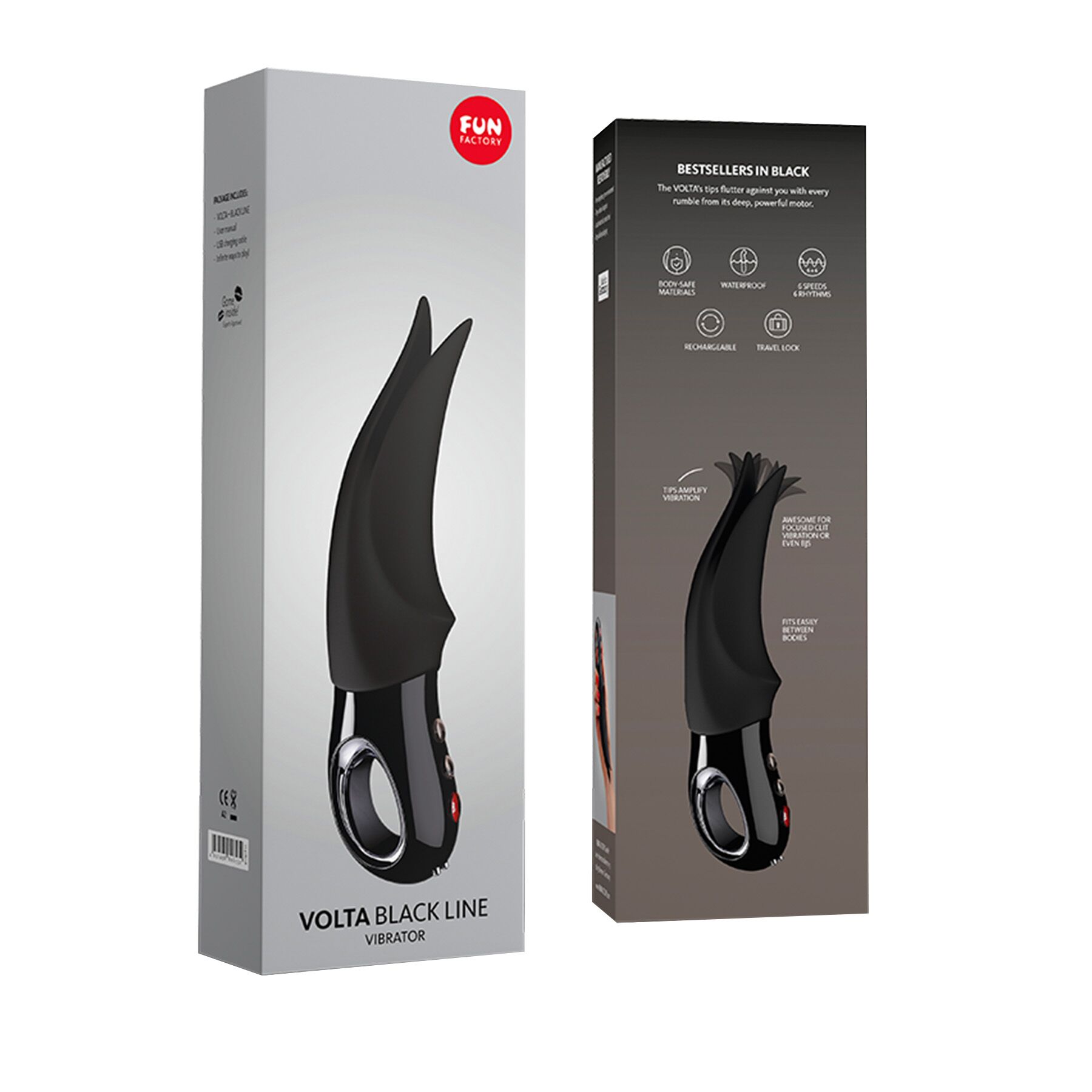 Wibrator Fun Factory Volta, 18.9 cm (czarny)