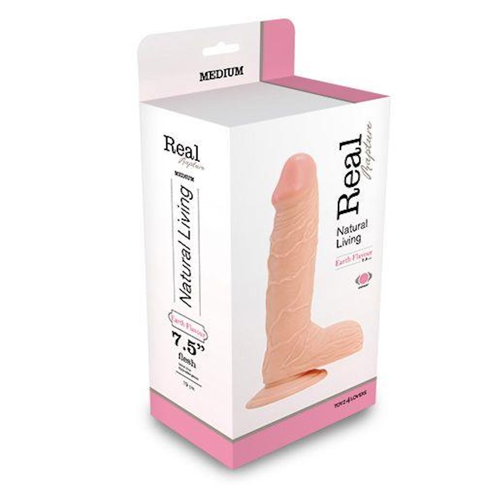 Вибратор Real Rapture 7.5", 21.5 см (телесный)