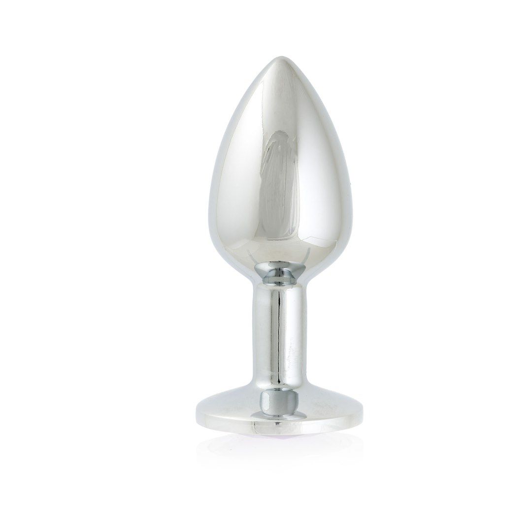 Simply Pleasure Kryształ Jasno Fioletowy - Korek analny z kryształkiem, Fioletowy, 7 cm, S