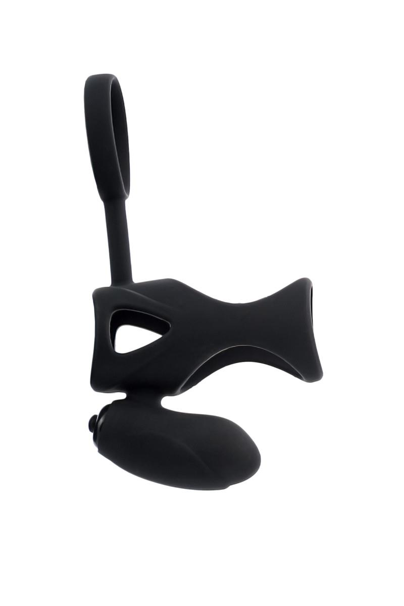 Віброкільце Toyfa Black & Red, 9 см (чорний)