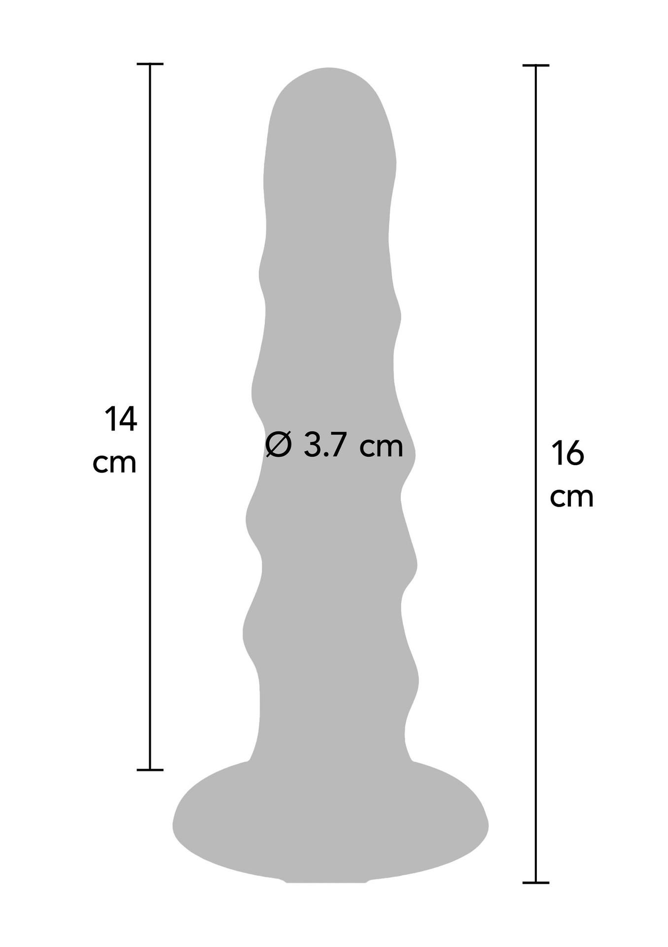 Фаллоимитатор ToyJoy Ribbed Dong 6 Inch, 16 см (розовый)