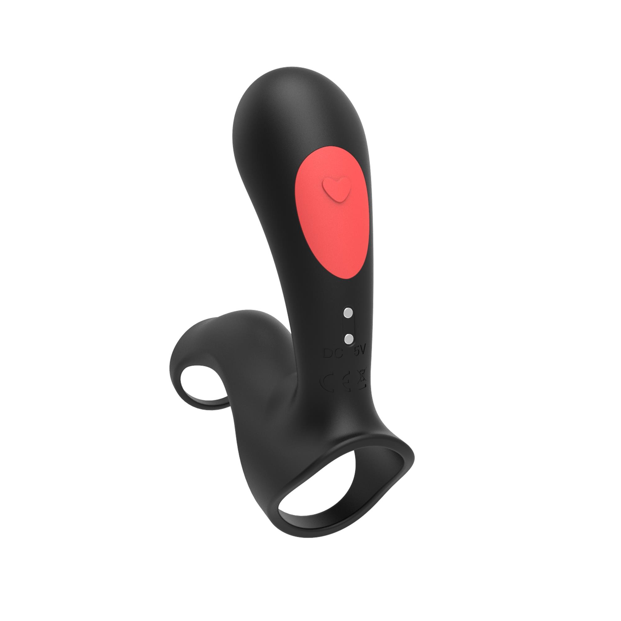 B - Series Joy Stamen - Wibracyjny pierścień B -, Czarny, 11.5 cm