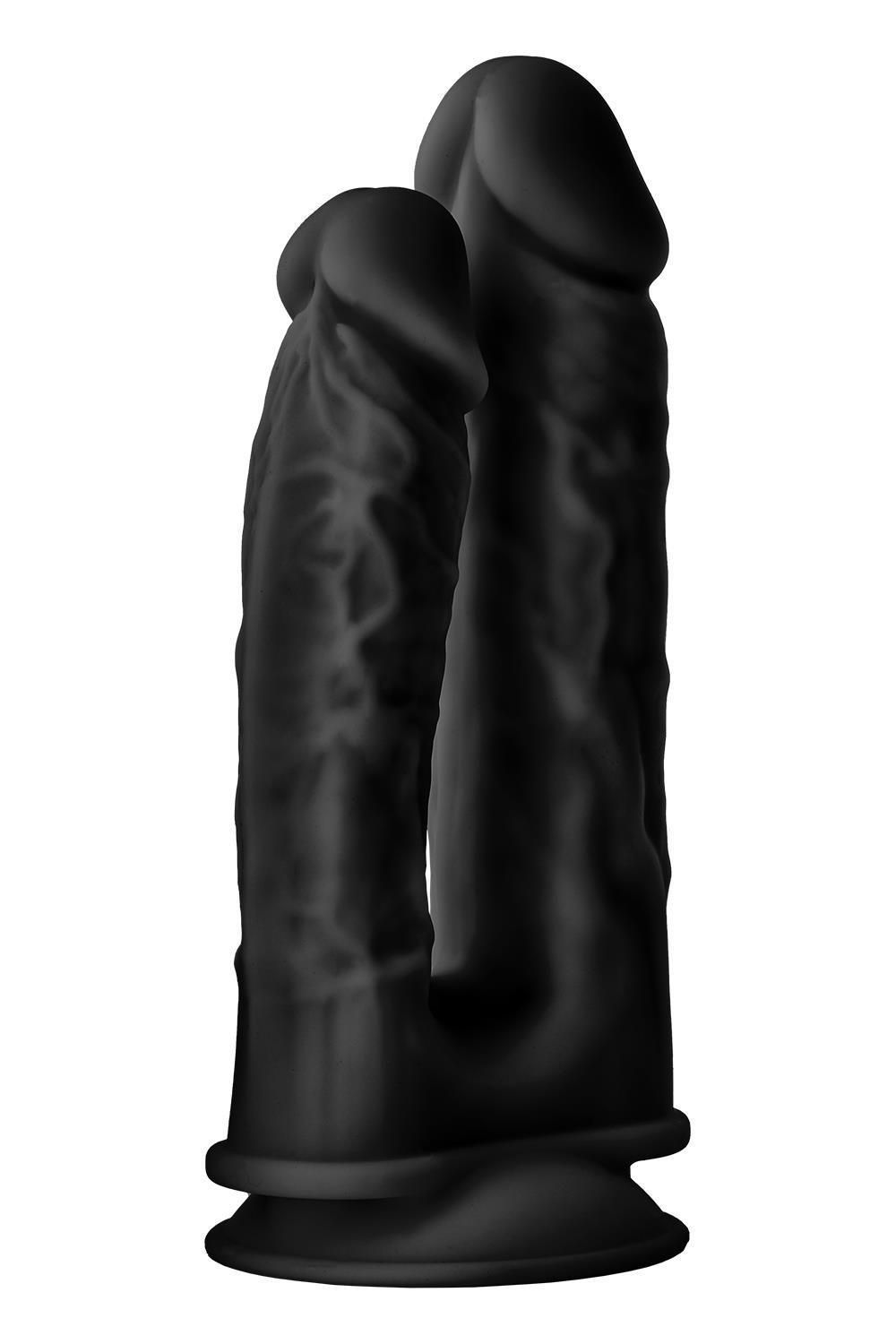Двойной фаллоимитатор Real Love Double Penetrator, 19.5 см (черный)