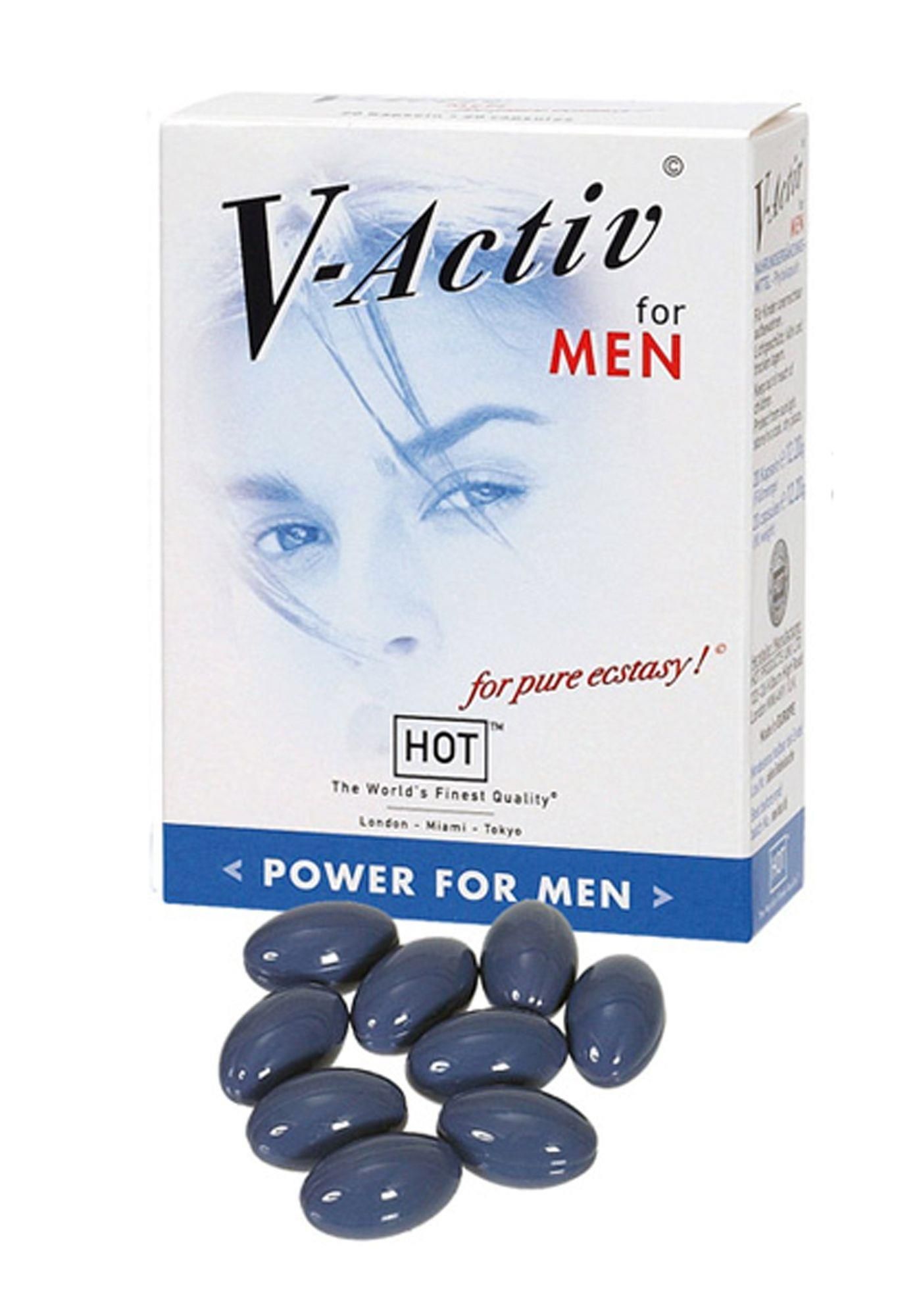 Мужские таблетки для продления эрекции  V-Activ For Men, 20 шт