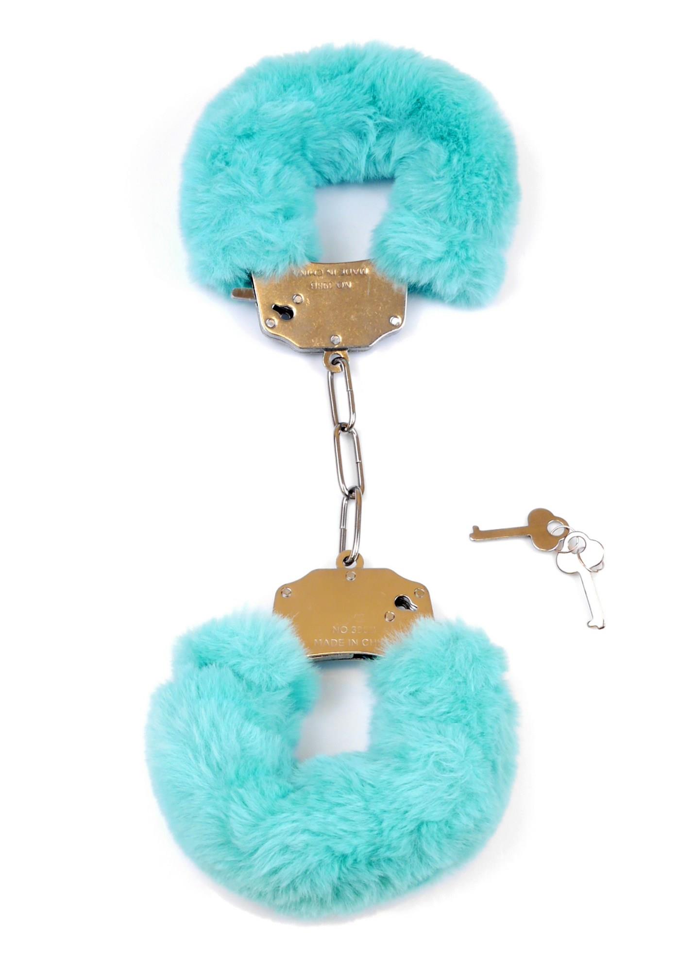 Наручники Fetish B - Series Furry Cuffs (голубой)