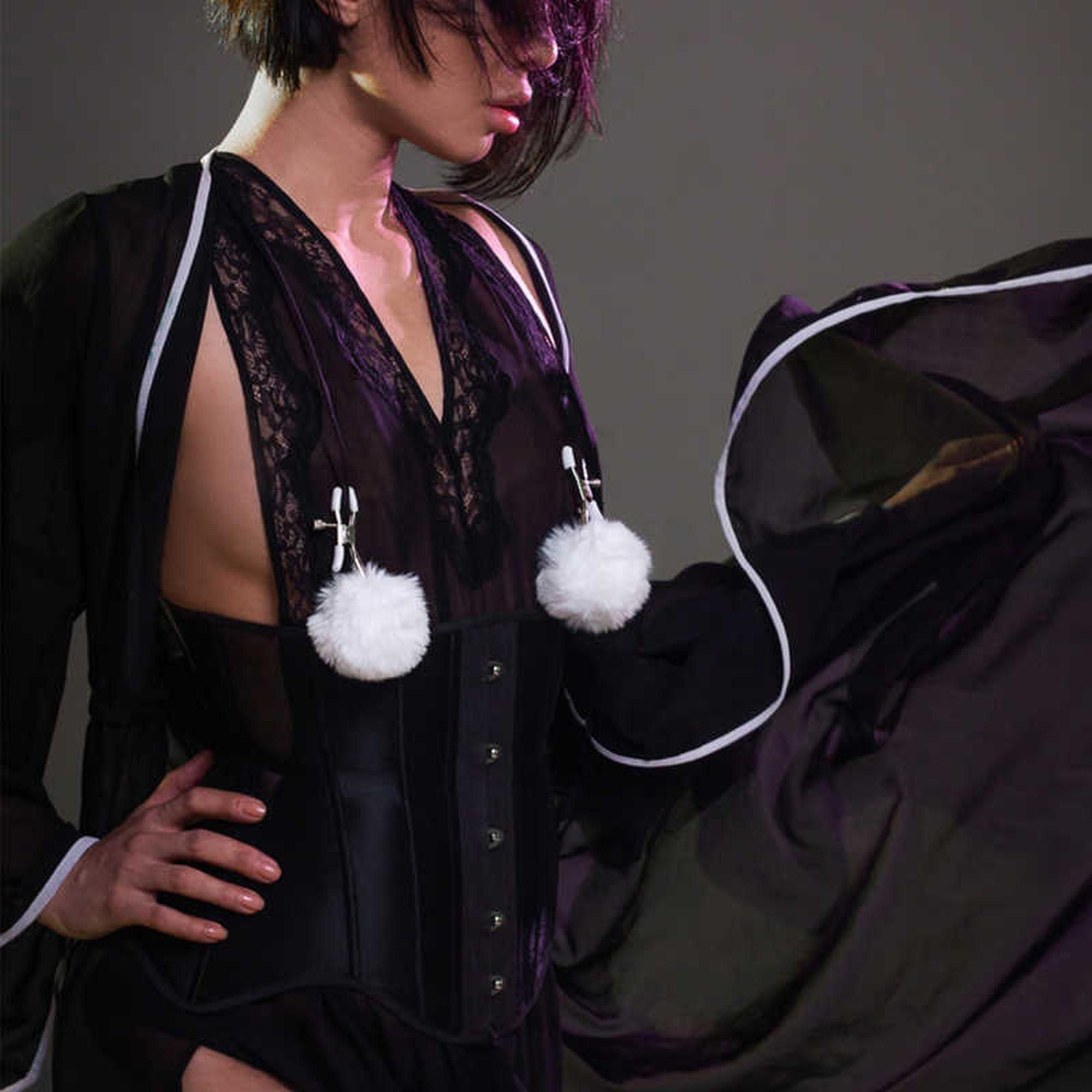 Зажимы на соски Lola Games Party Hard (белый)