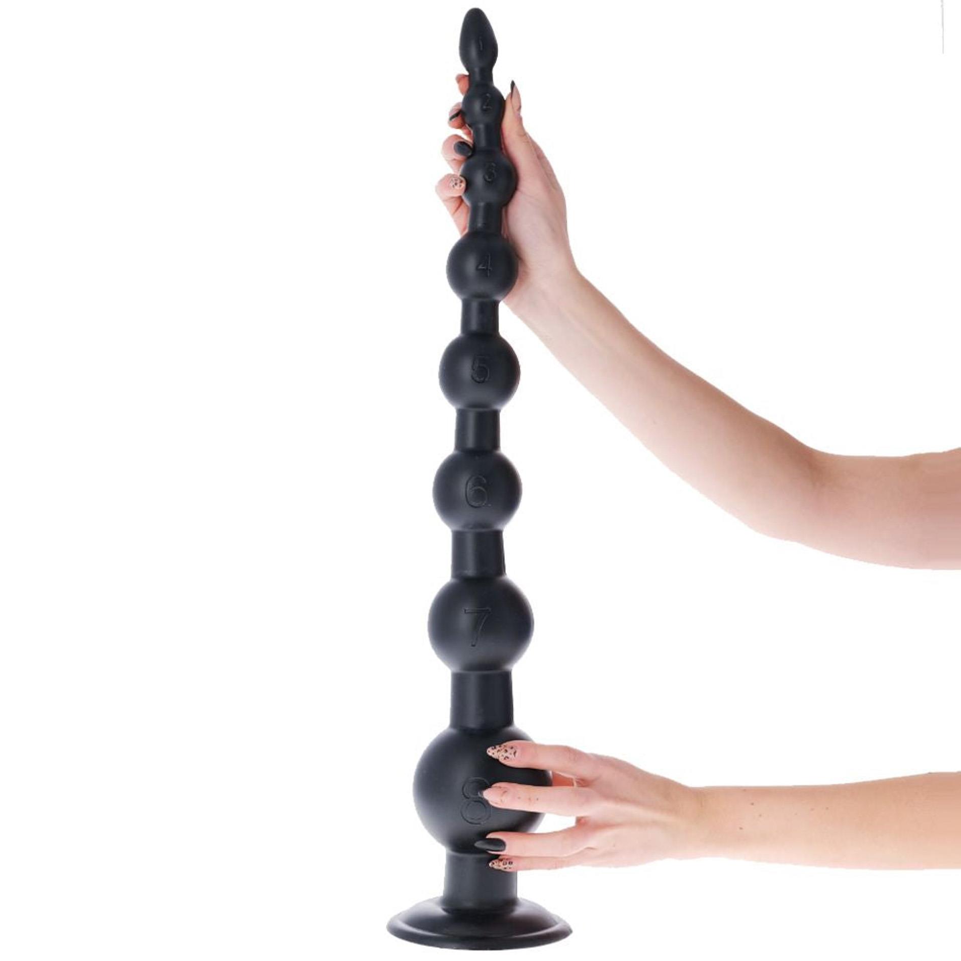 Korek analny do fistingu Toyz4lovers Bungle Bungle, 58.5 cm (czarny)