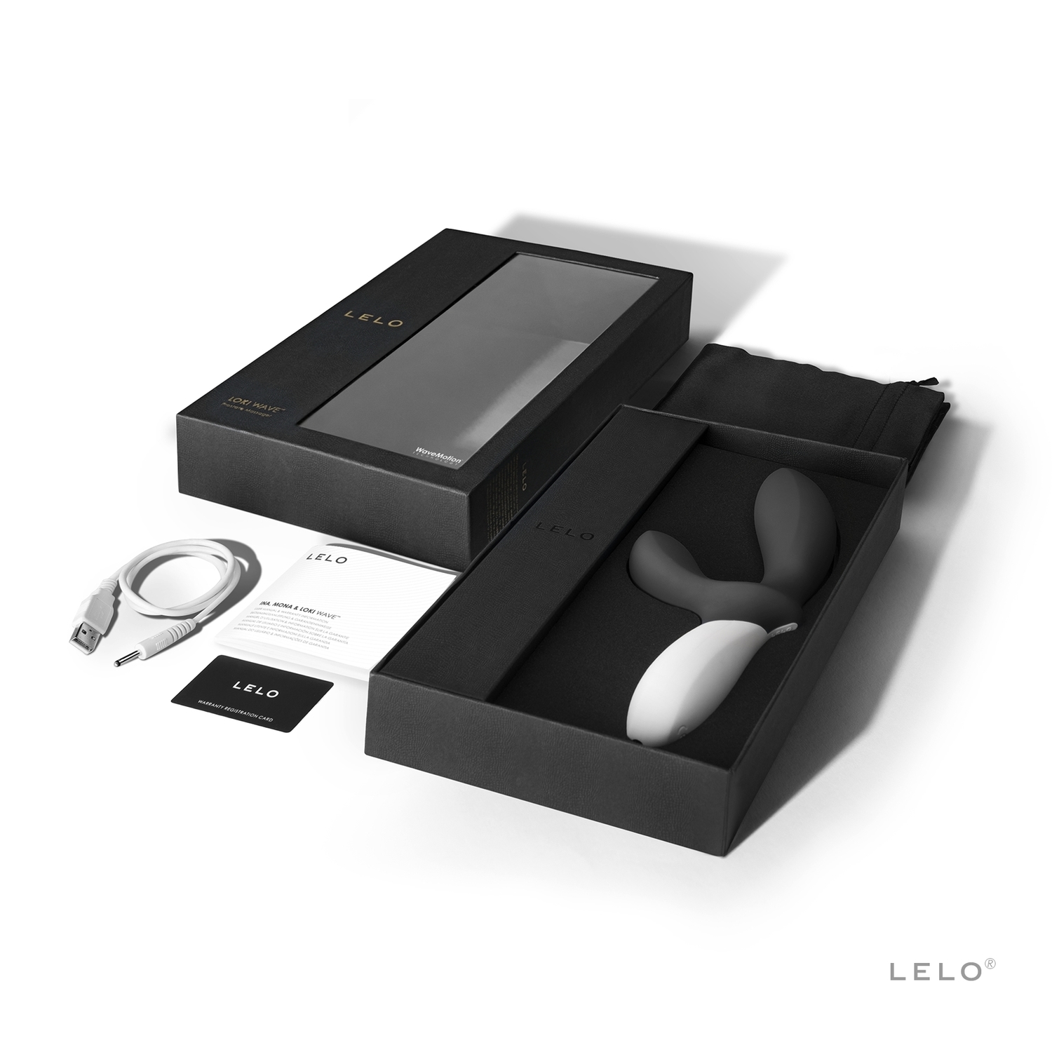 Стимулятор простаты Lelo Loki Wave, 19,6 см (черный)