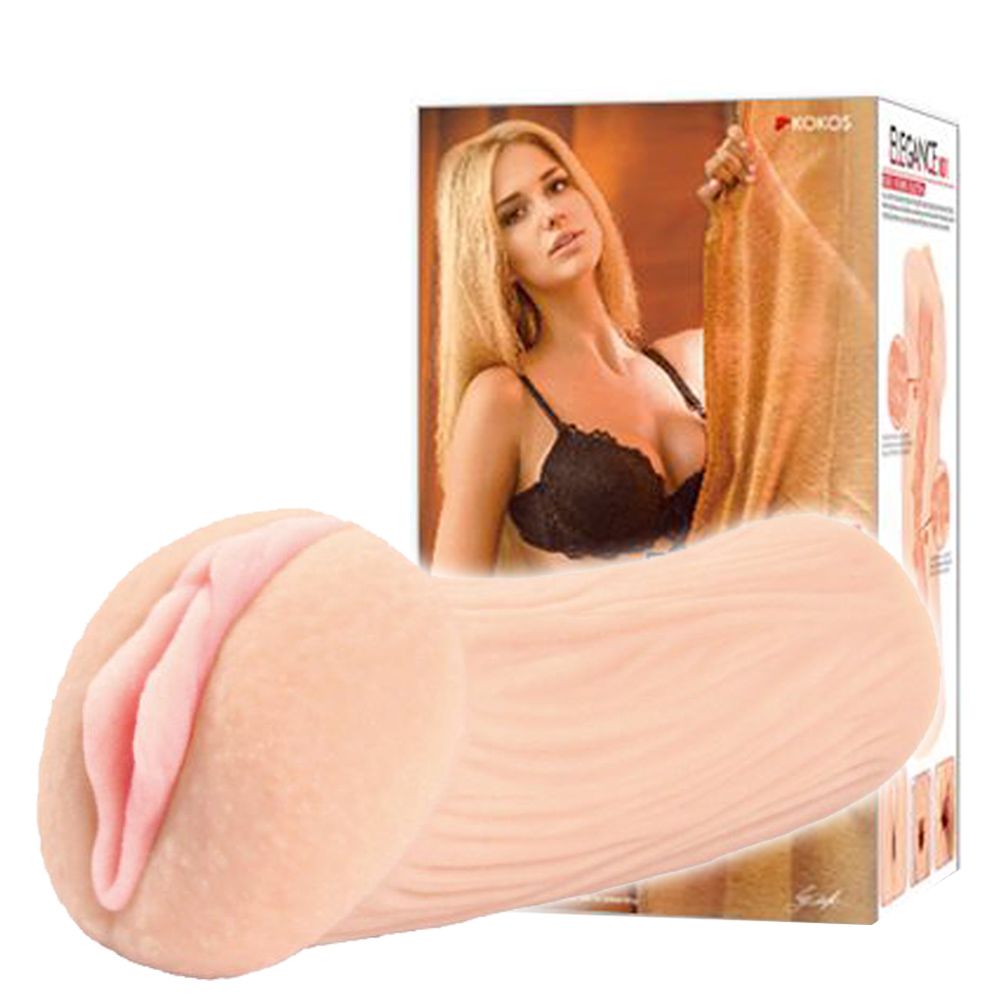 Kokos Elegance 001 - Masturbator, W kolorze cielistym, 16 cm