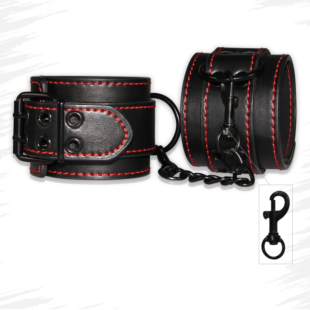 Кайданки на щиколотки Lovetoy Bondage Fetish Pleasure (чорний)