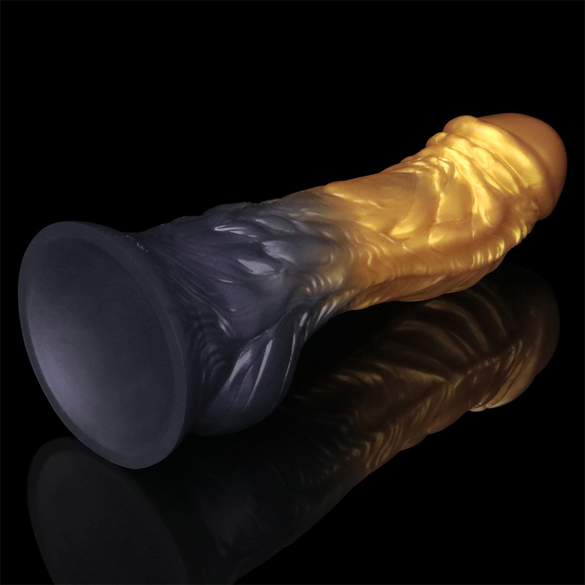 Фаллоимитатор Lovetoy Dual Density 8’’, 21 см (золотой)