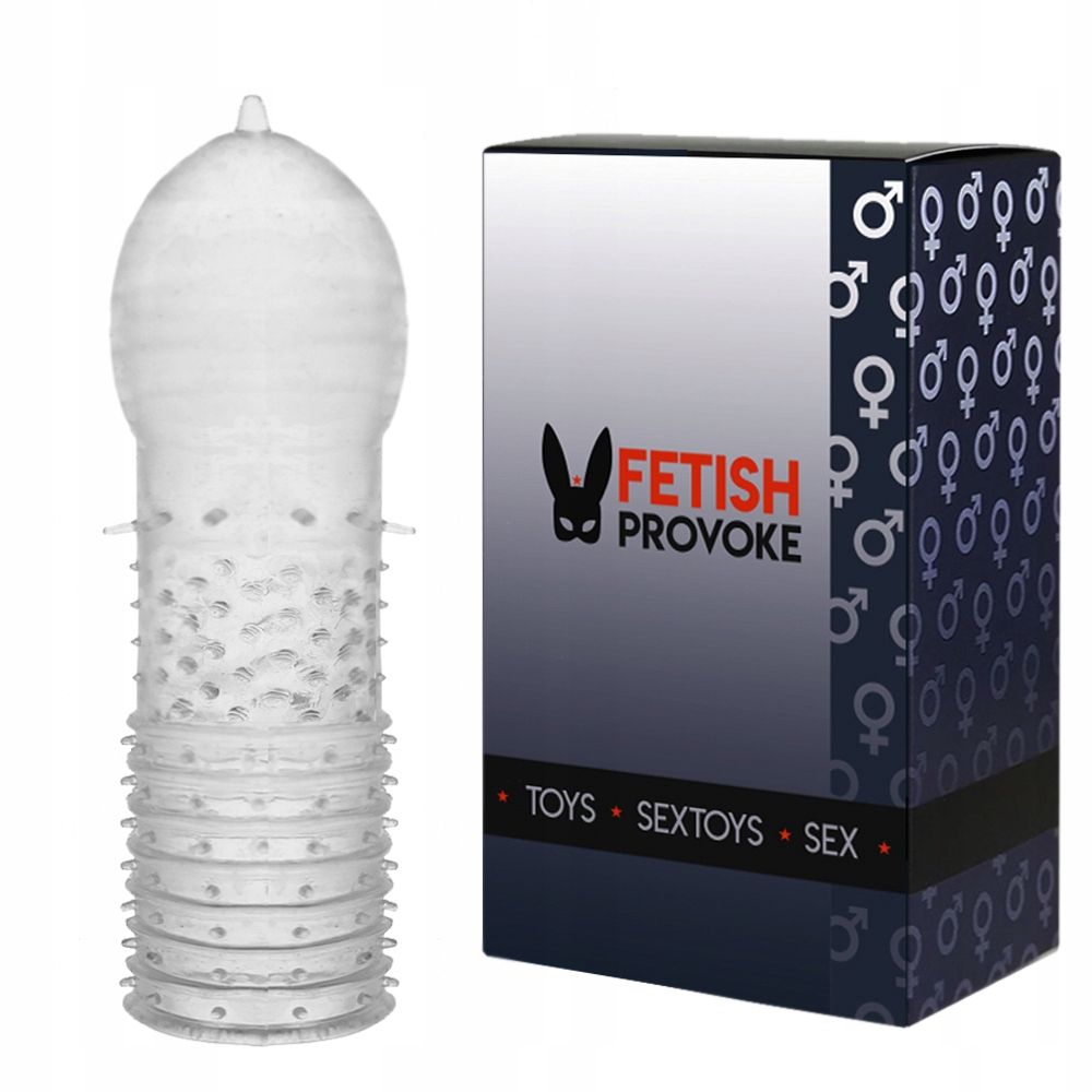 Fetish Provoke Clear Power N03 - Nakładka na penisa, Przezroczysty, 11 cm, One size